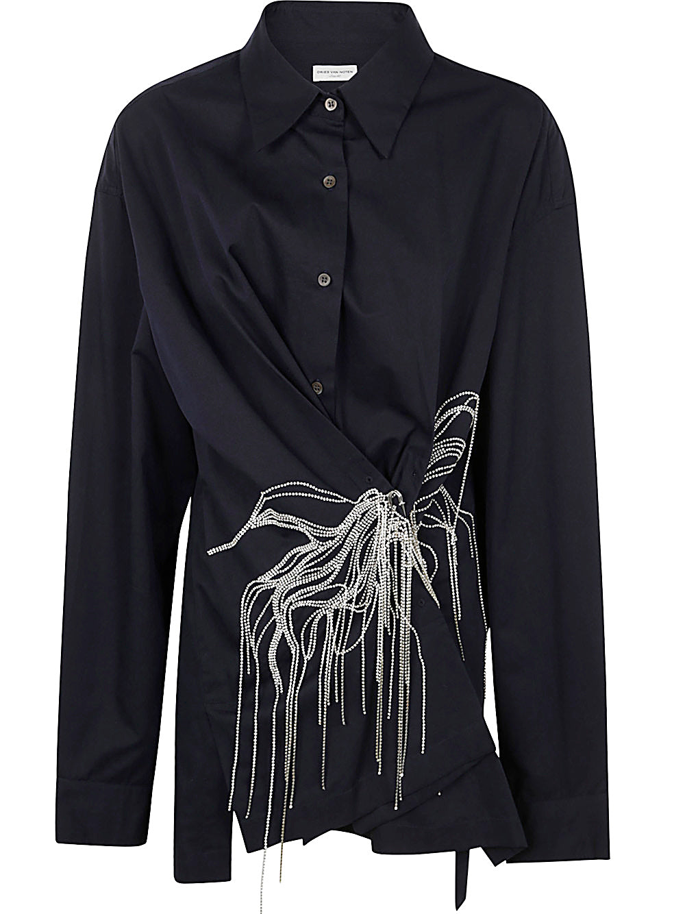 DRIES VAN NOTEN Embroidered Women's Shirt - FW24 Collection
