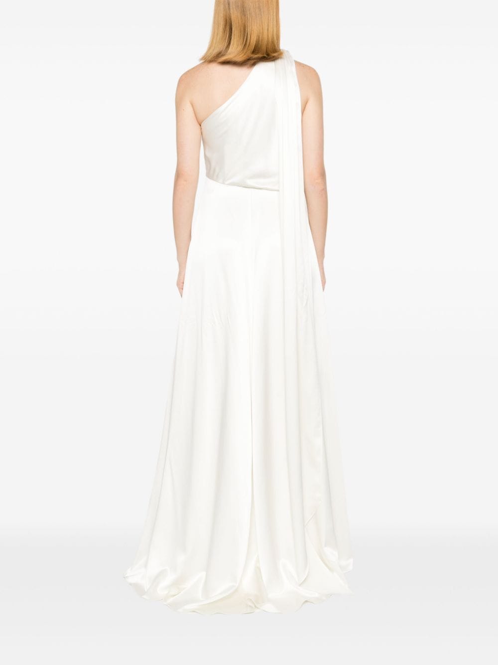 MAX MARA BRIDAL Bridal Sleek Mini Dress with Asymmetric Neckline