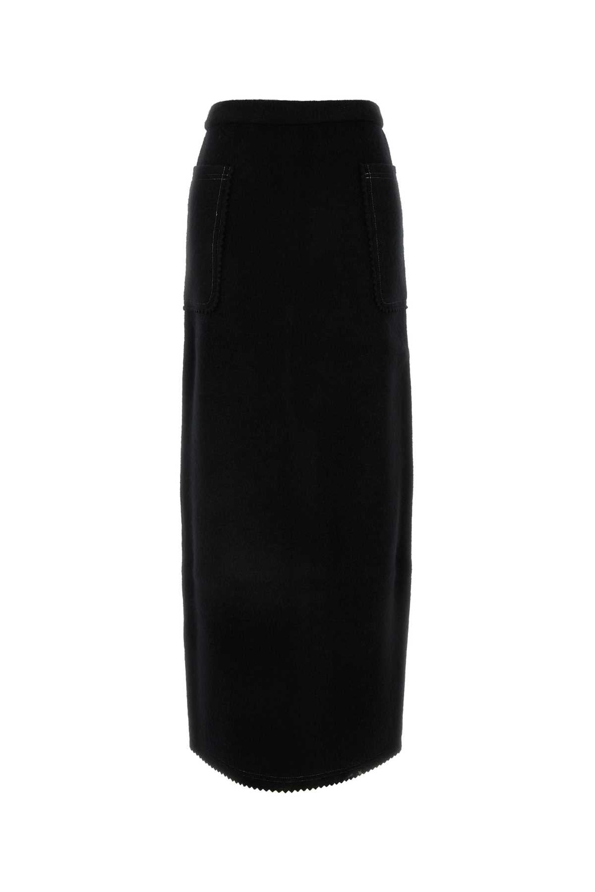 MAX MARA Wool Blend Galosce Skirt - Women's Fall/Winter 2025