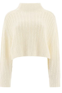 MAX MARA Wool-Cashmere Blend Mock Neck Sweater