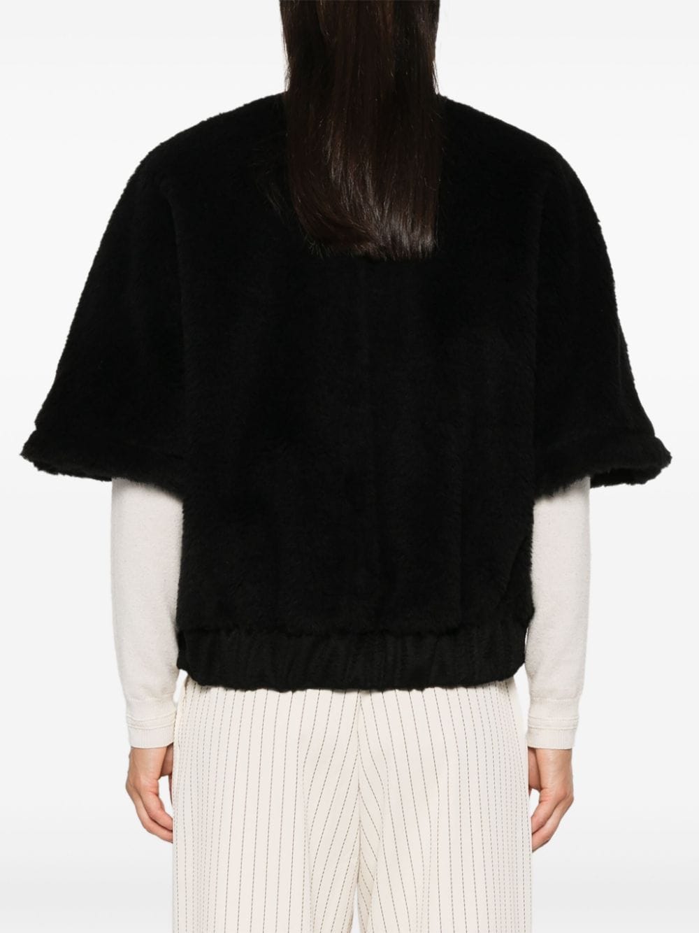 MAX MARA Wool Blend Teddy Effect Jacket