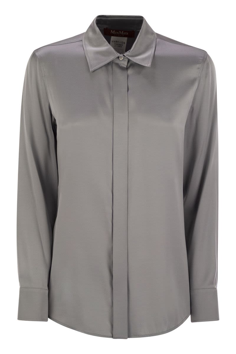 MAX MARA STUDIO Stretch Satin Baden Shirt - Women