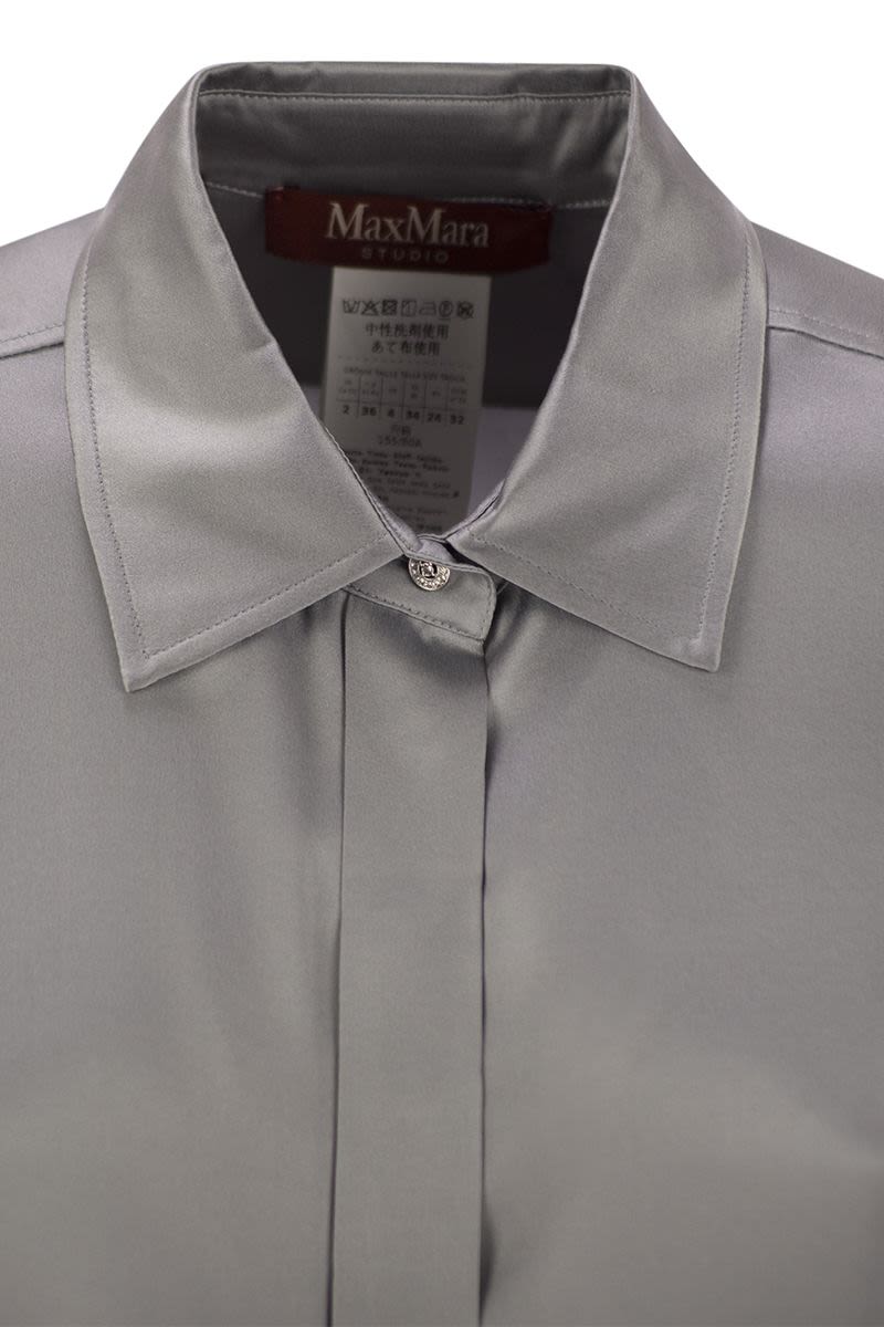 MAX MARA STUDIO Stretch Satin Baden Shirt - Women
