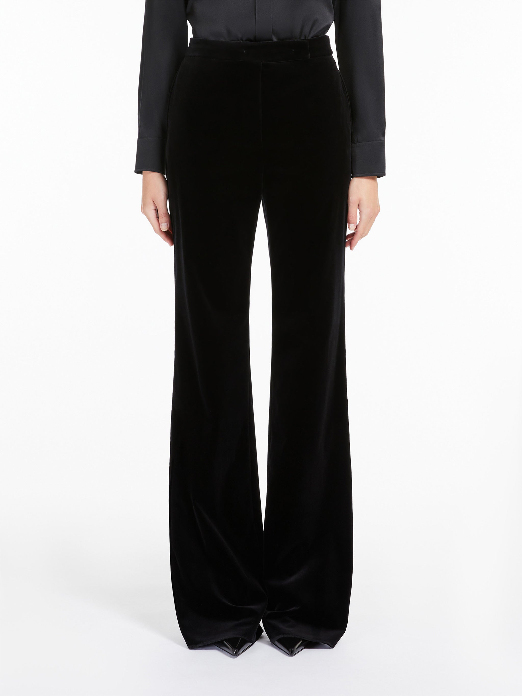 MAX MARA STUDIO Sophisticated Long Wool Trousers for Women