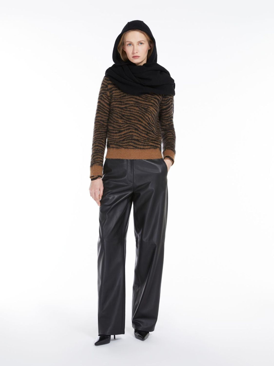 MAX MARA STUDIO Wool Knit Mini Sweater for Women