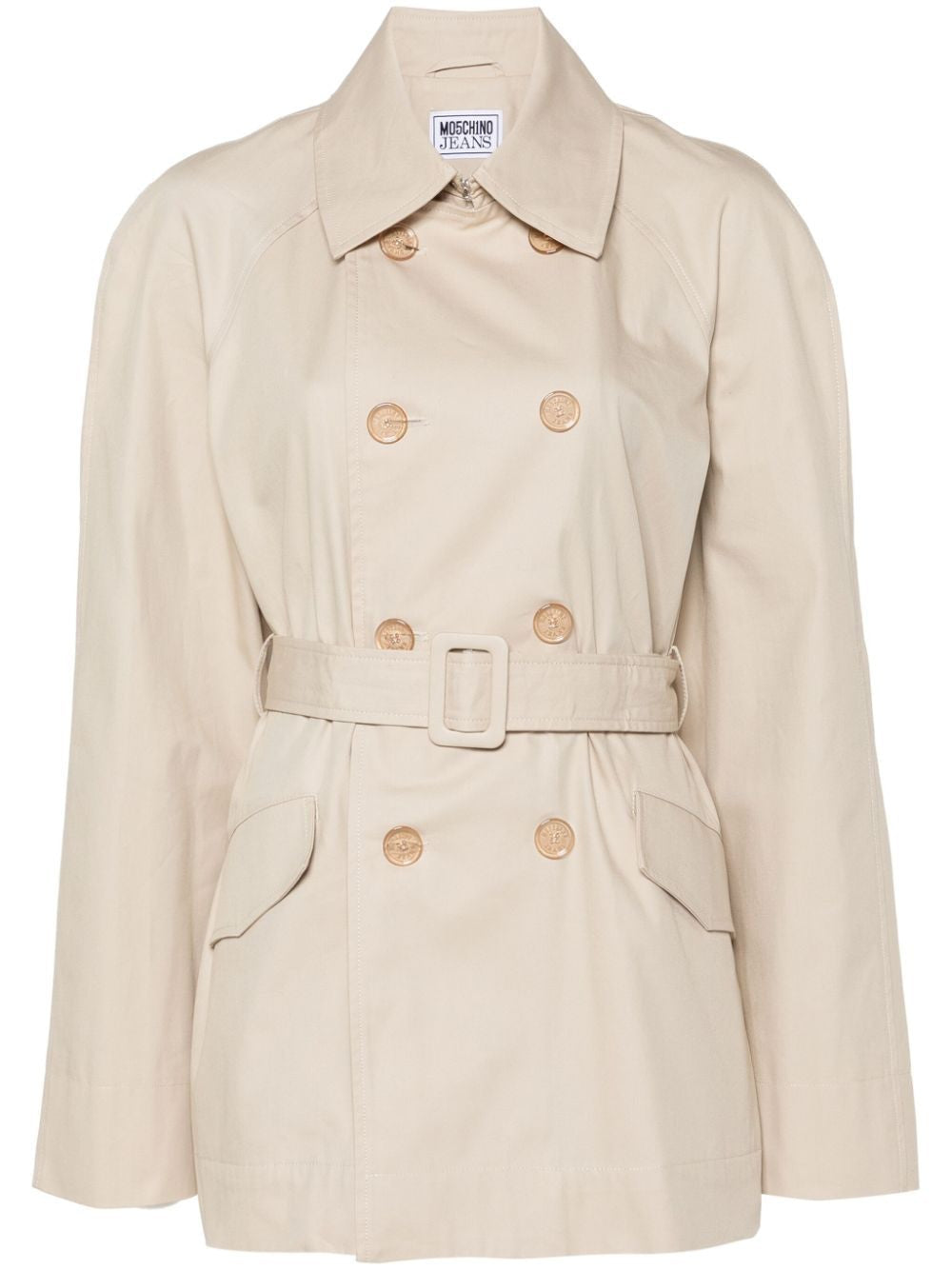 MOSCHINO COUTURE Chain Link Detail Trench Jacket