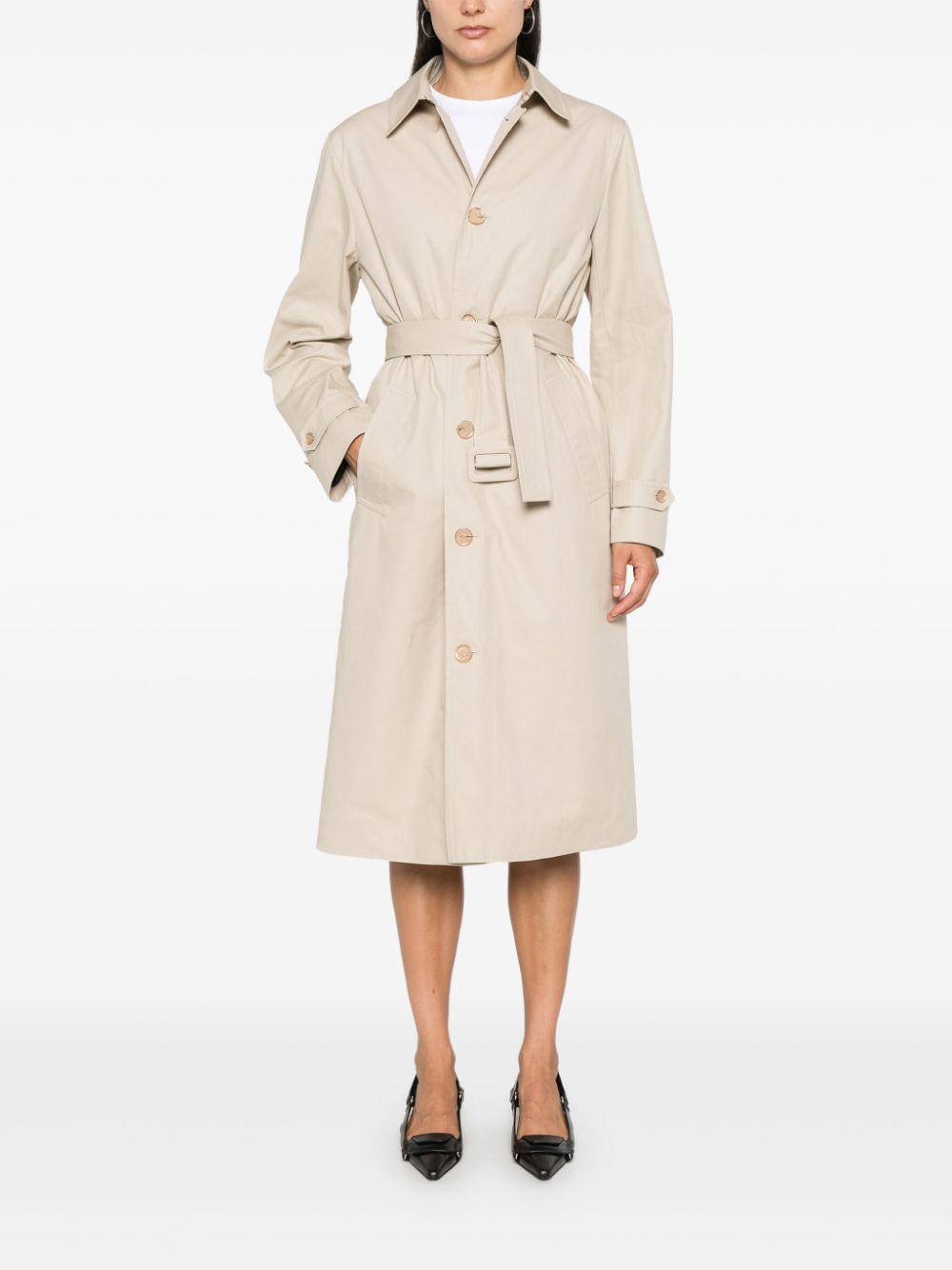 MOSCHINO COUTURE Chain Link Detail Trench Jacket