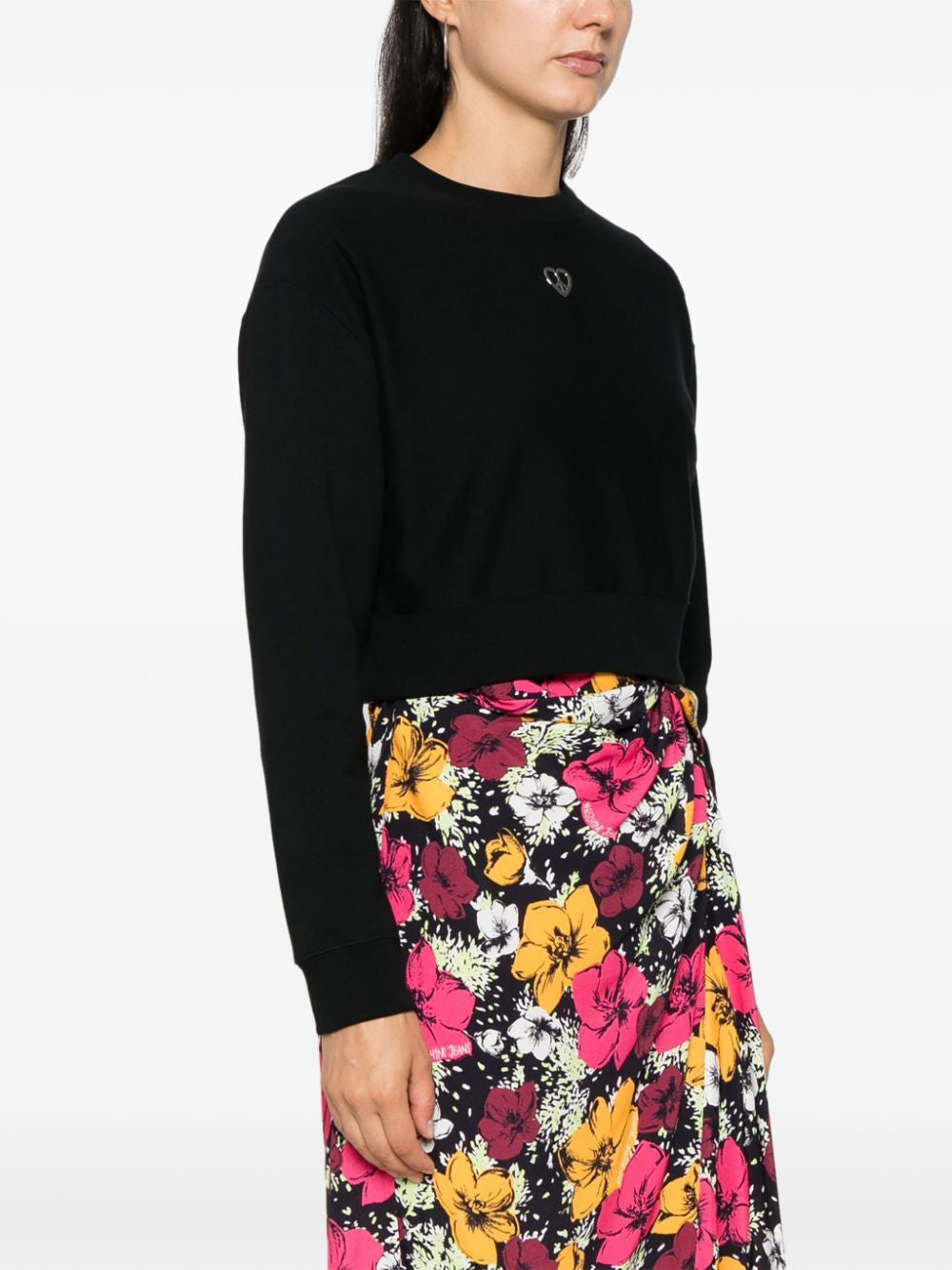 MOSCHINO COUTURE Heart Plaque Sweatshirt for Women