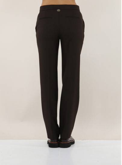 TWIN-SET Tailored Wool Blend Trousers for Women