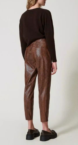 TWIN-SET Lightweight Polyester Trousers for Women