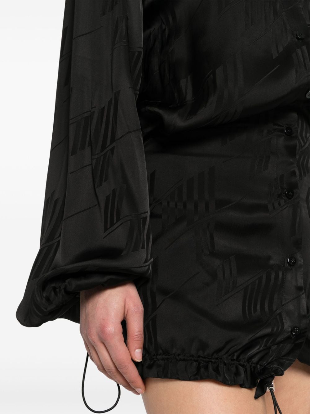 THE ATTICO Chic Logo Mini Dress