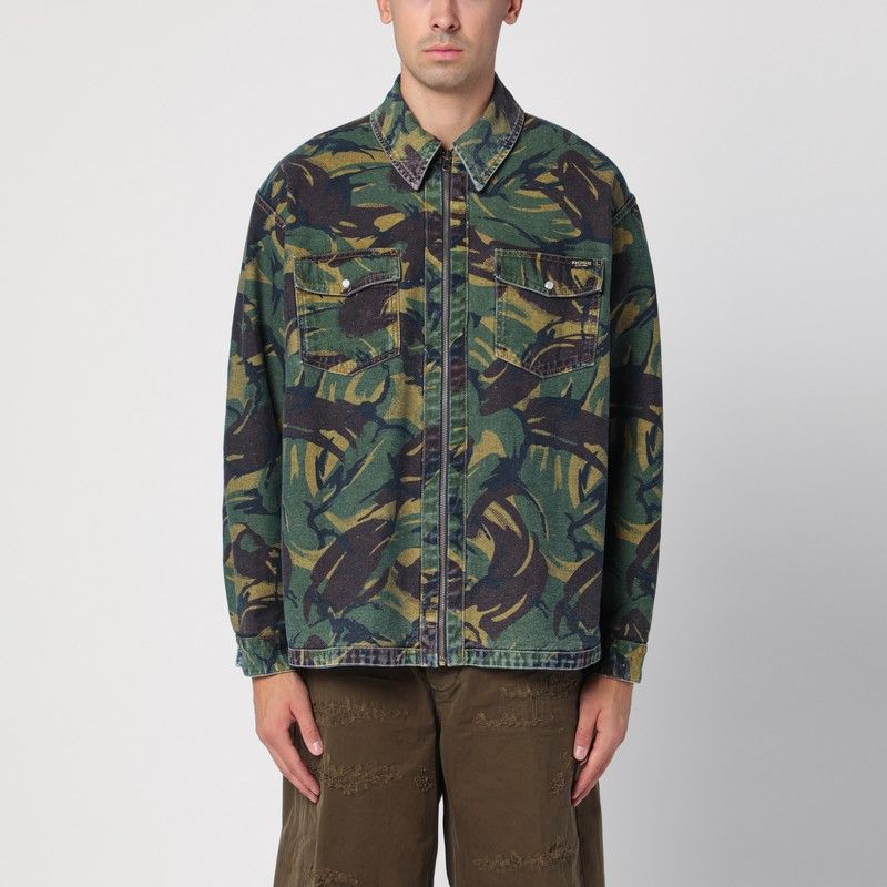 MARTINE ROSE Reversible Denim Zip Jacket