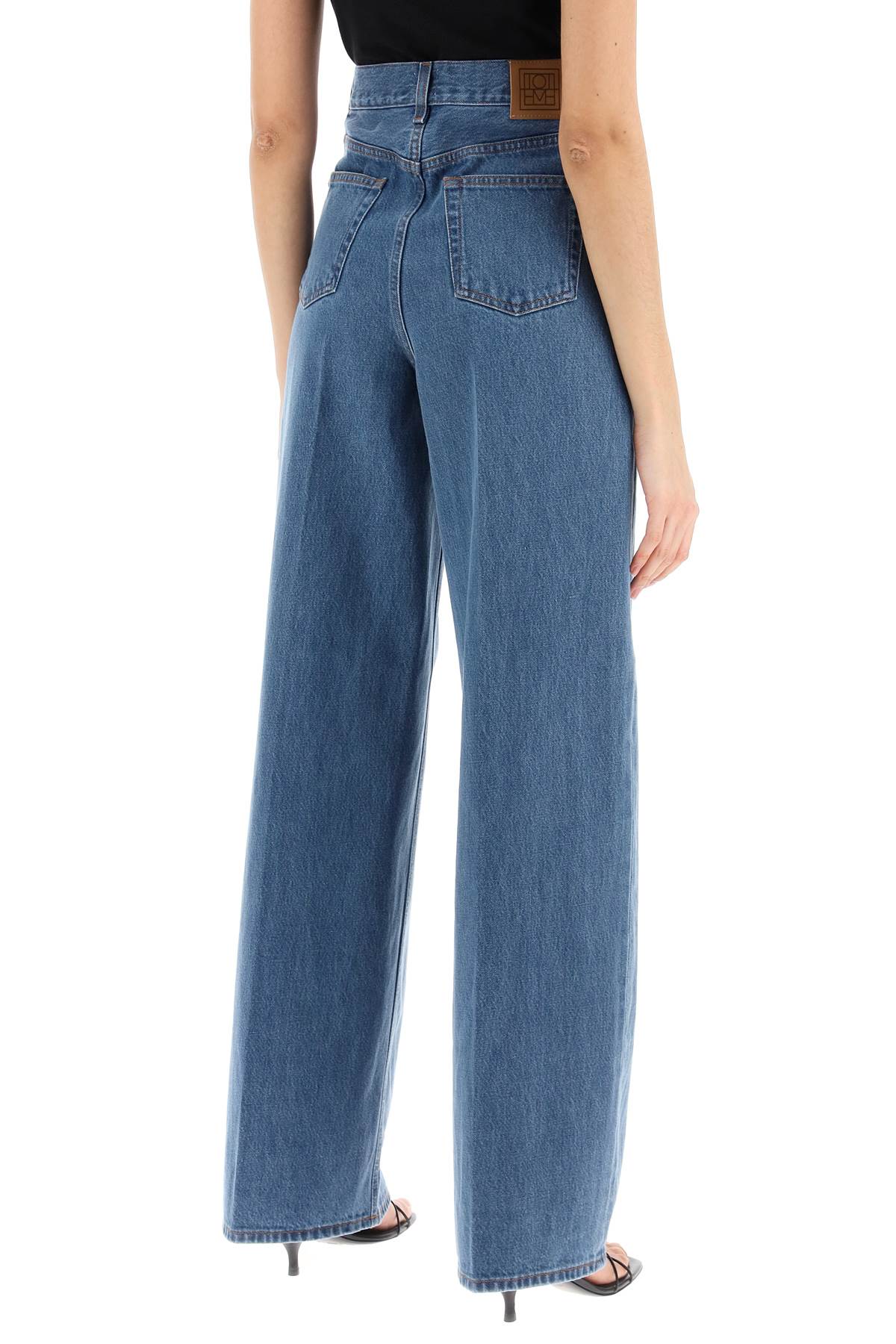 TOTEME Wide Leg Denim Pants for Women - Fall/Winter 2024