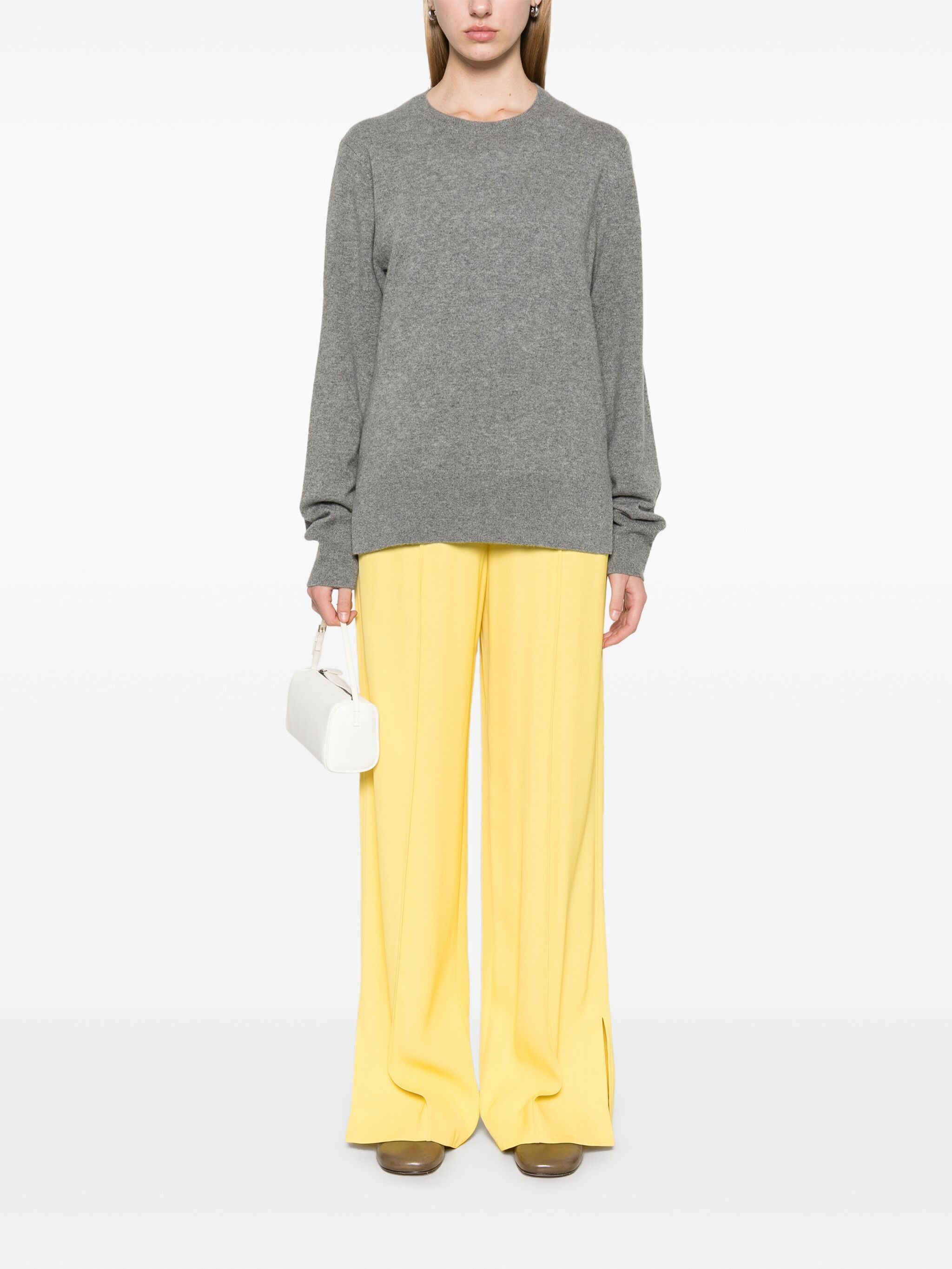 TOTEME Crew-Neck Cashmere Knit Sweater