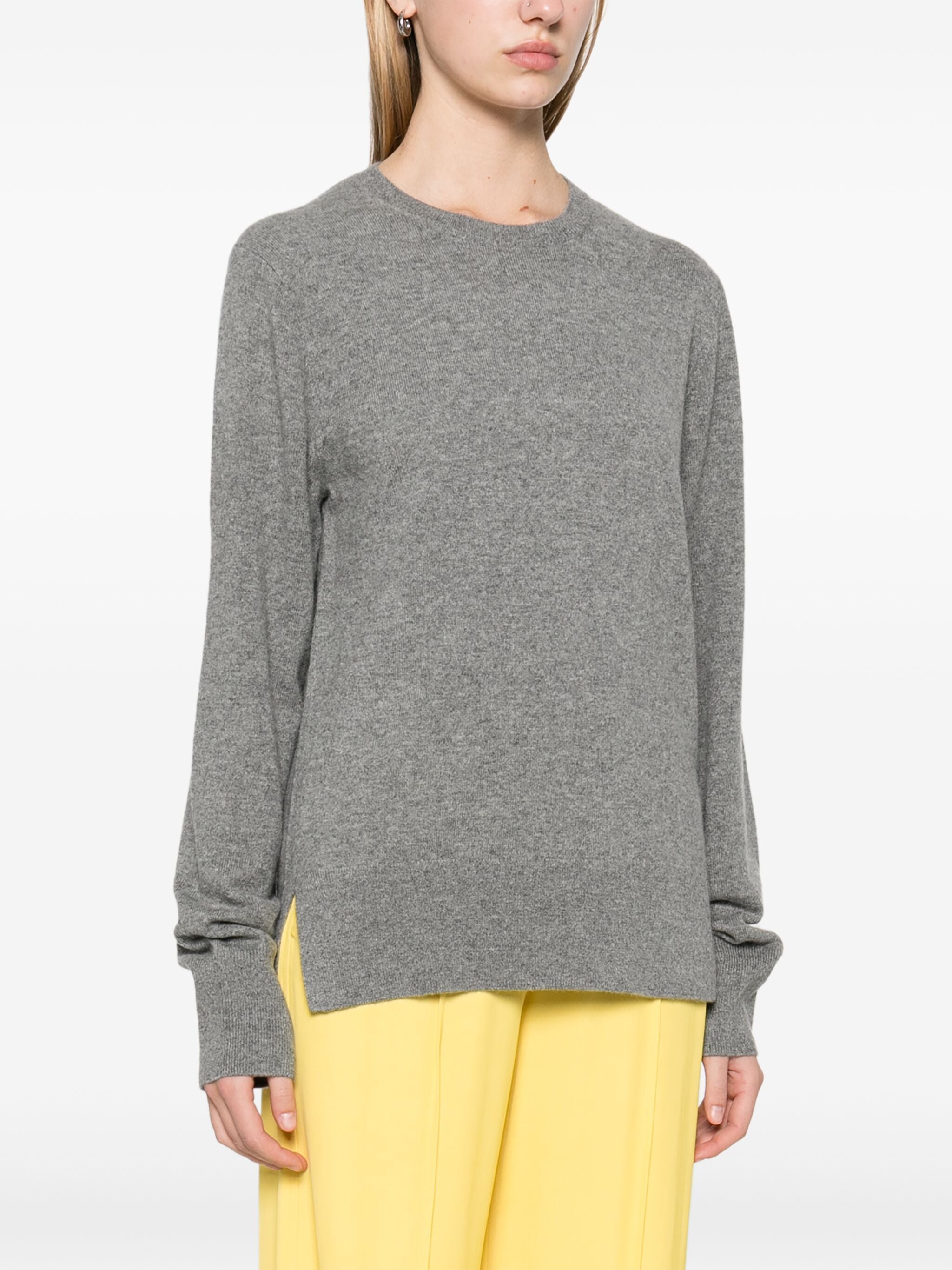 TOTEME Crew-Neck Cashmere Knit Sweater