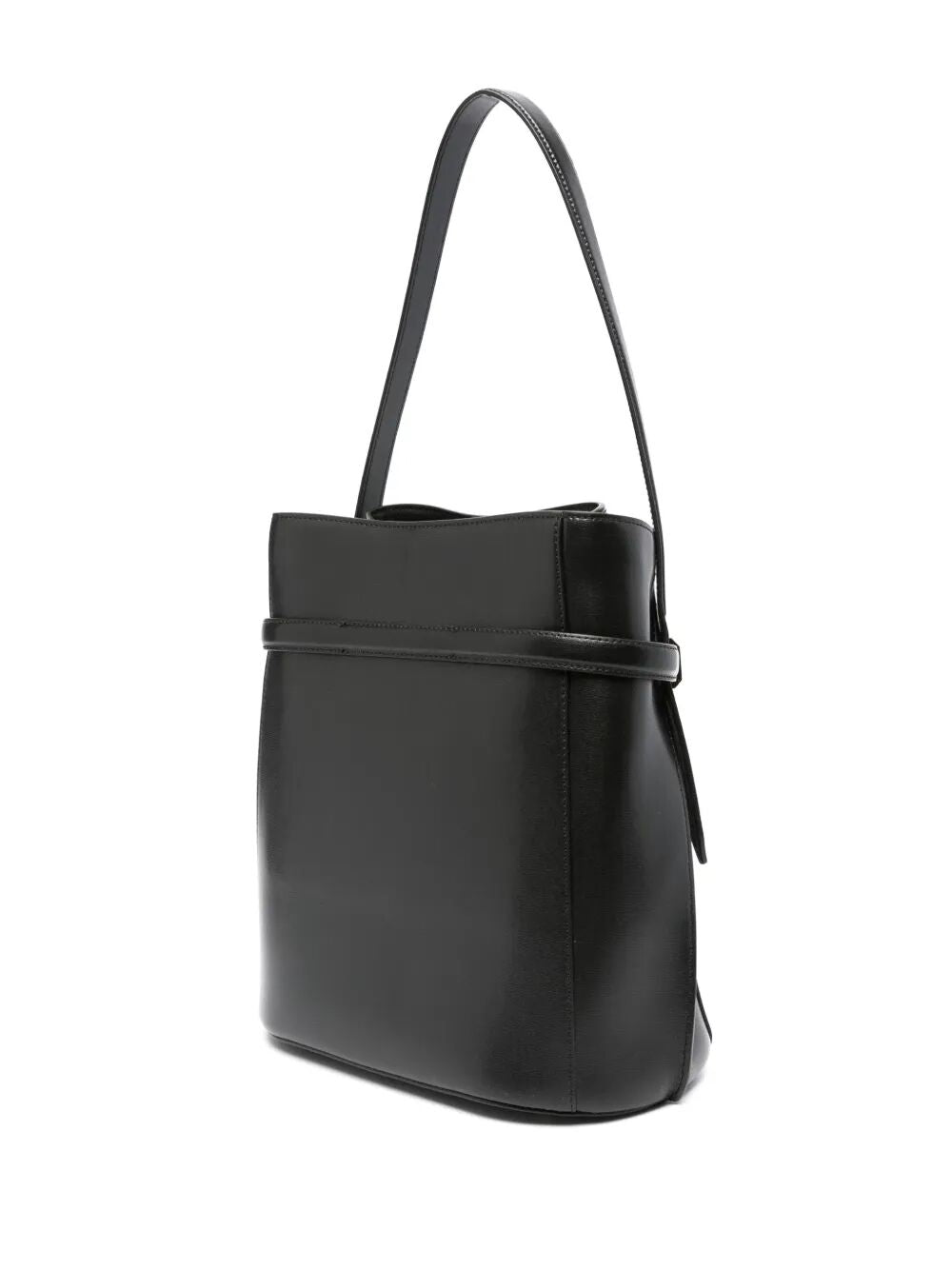 TOTEME Belted Leather Bucket Handbag