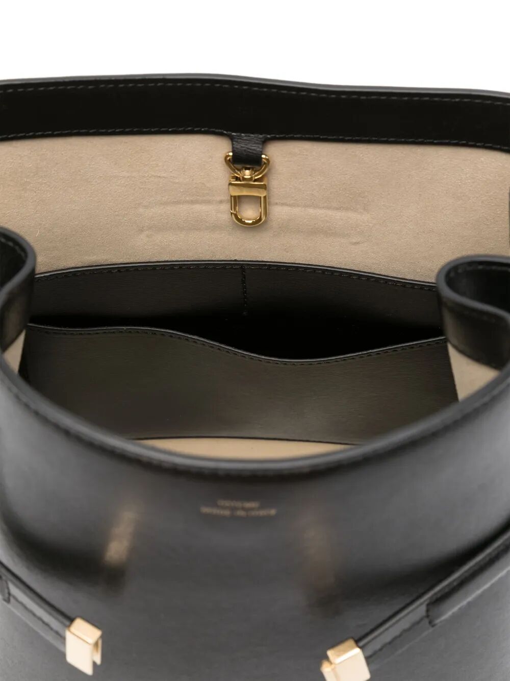 TOTEME Belted Leather Bucket Handbag