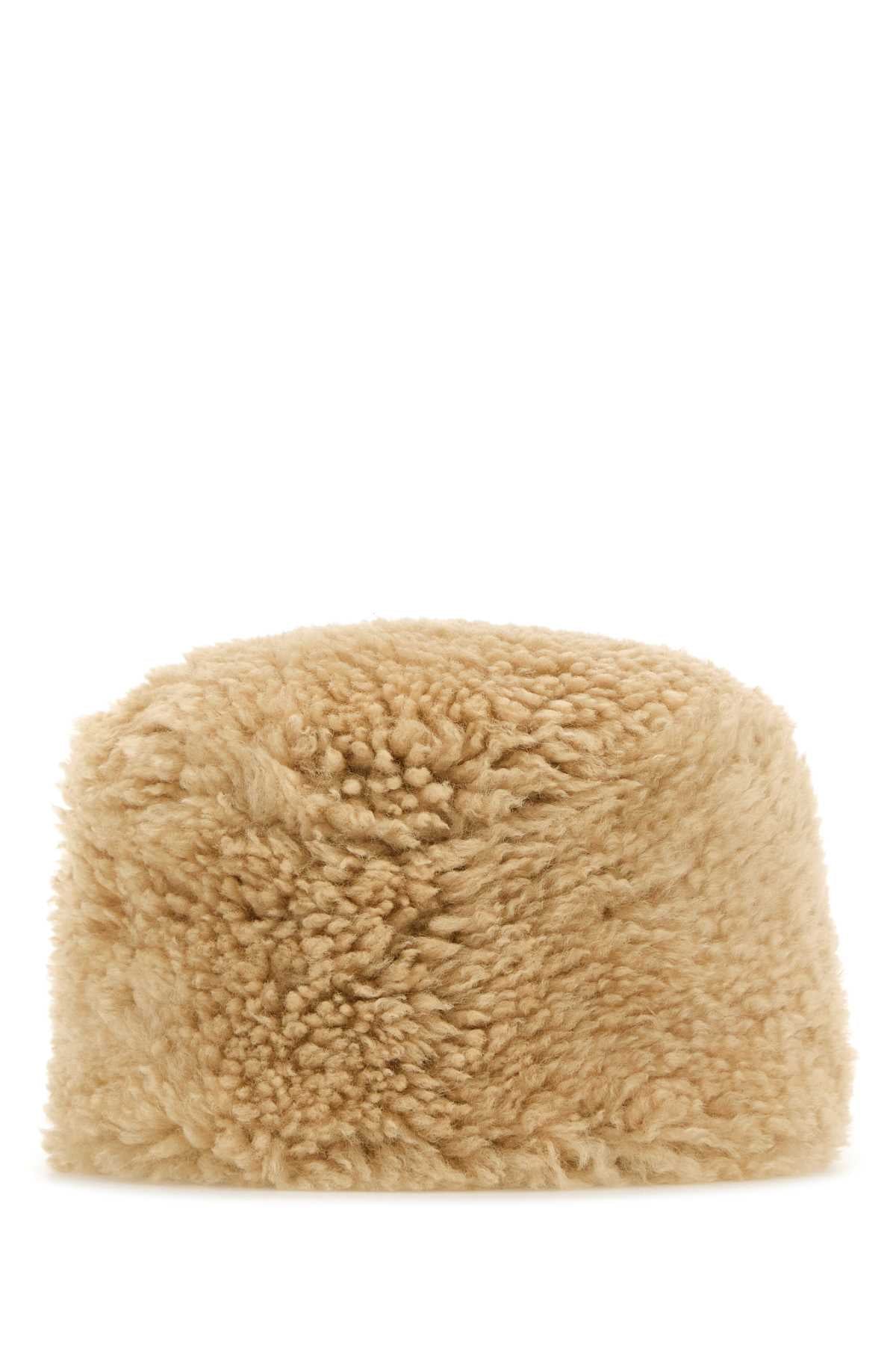 TOTEME Shearling Pillbox Hat for Women