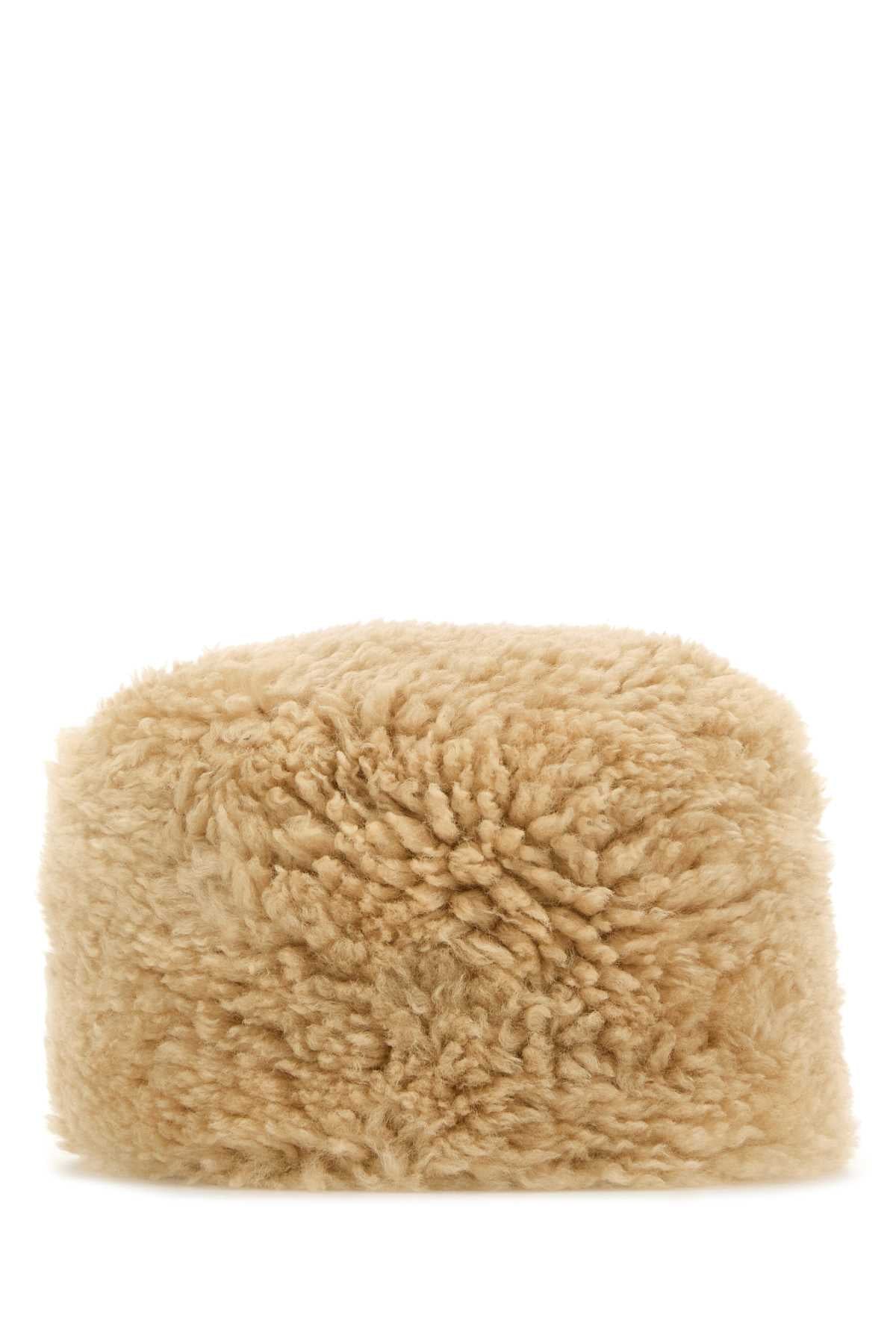TOTEME Shearling Pillbox Hat for Women
