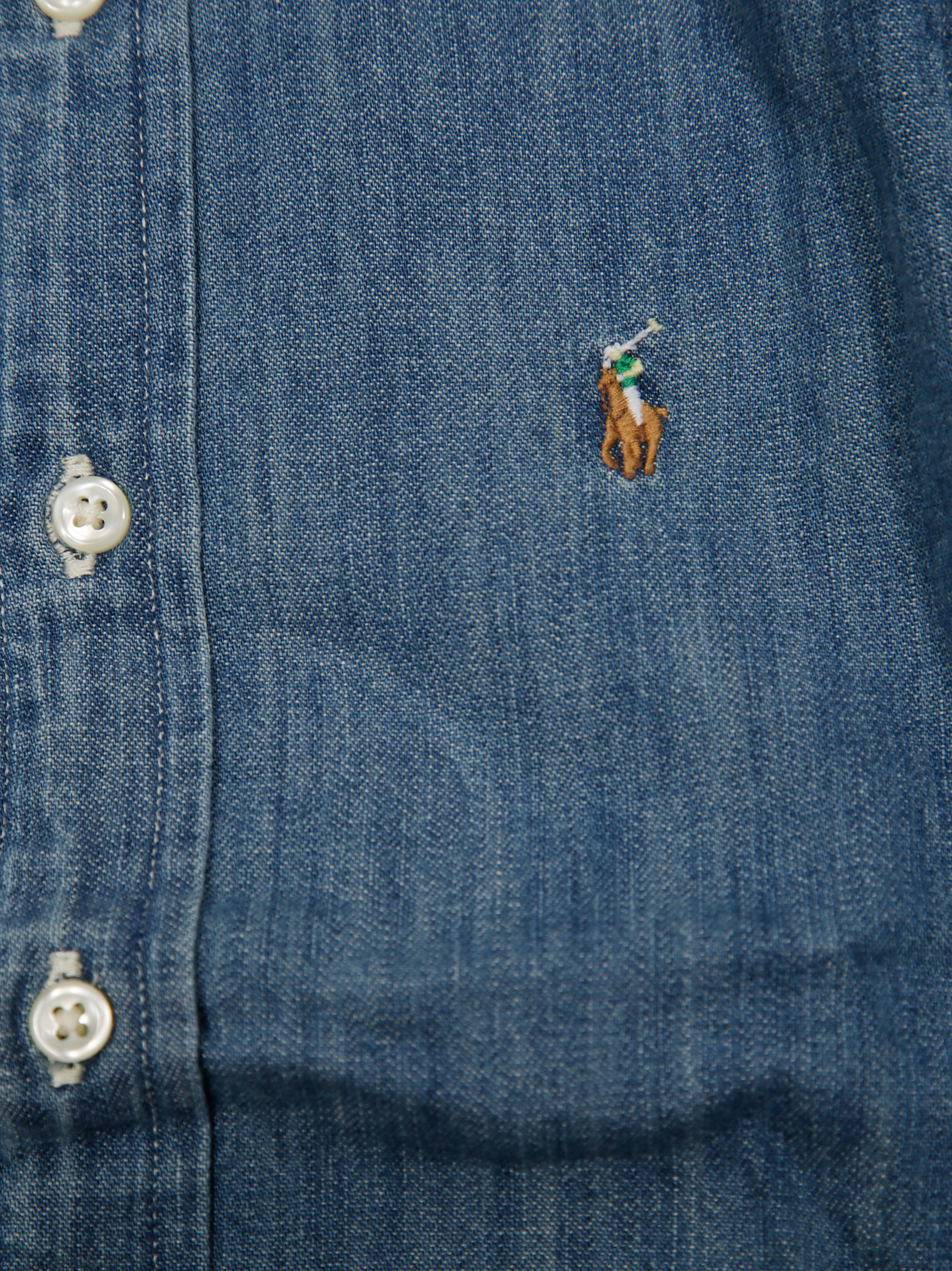 POLO RALPH LAUREN Denim Logo Shirt for Kids