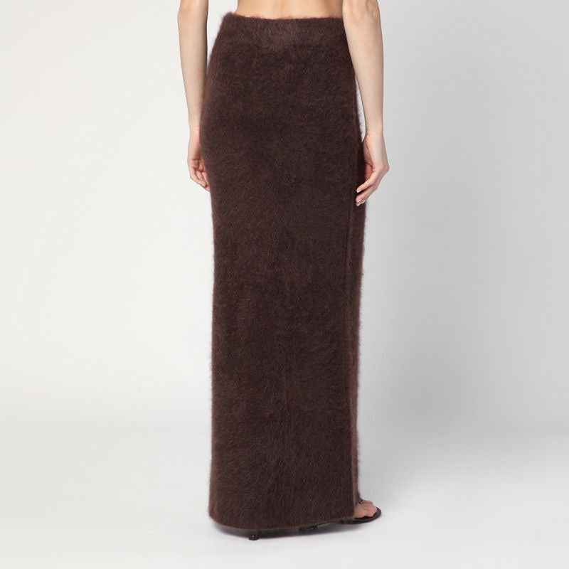 SOFT GOAT Long Brushed Cashmere Skirt