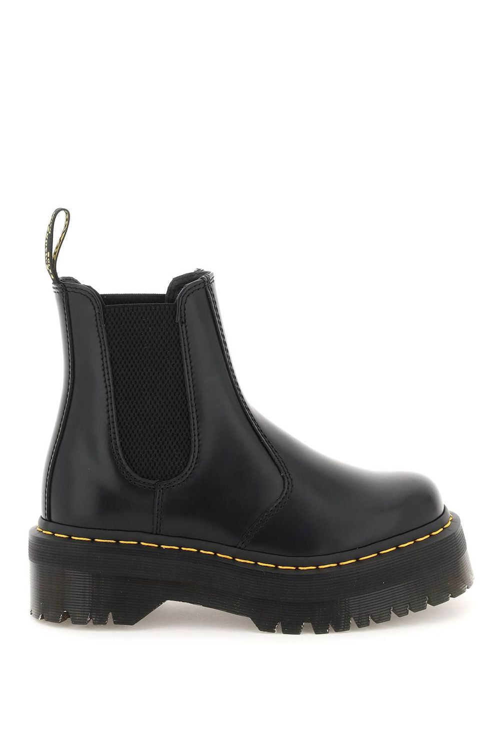 DR. MARTENS Chunky Platform Slip-On Quad Boots