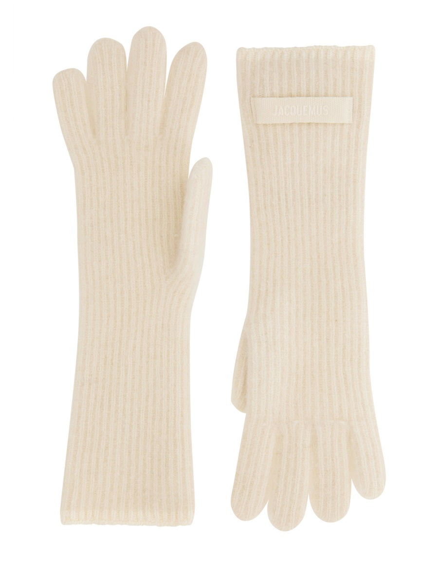 JACQUEMUS Chic Grosgrain Logo Gloves for Women