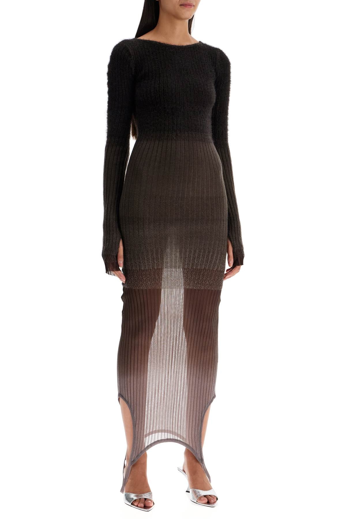THE ATTICO Ribbed Knit Dress