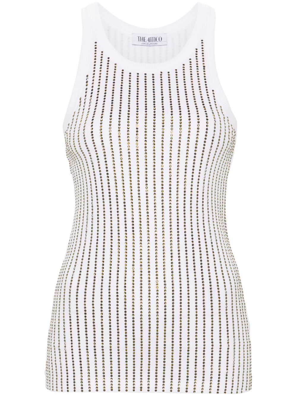 THE ATTICO Thermal Strass Mini T-Shirt