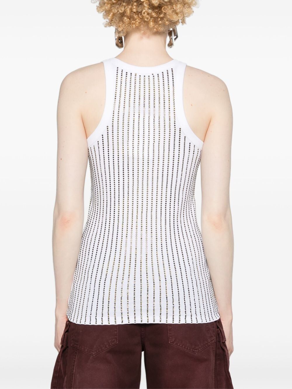 THE ATTICO Thermal Strass Mini T-Shirt