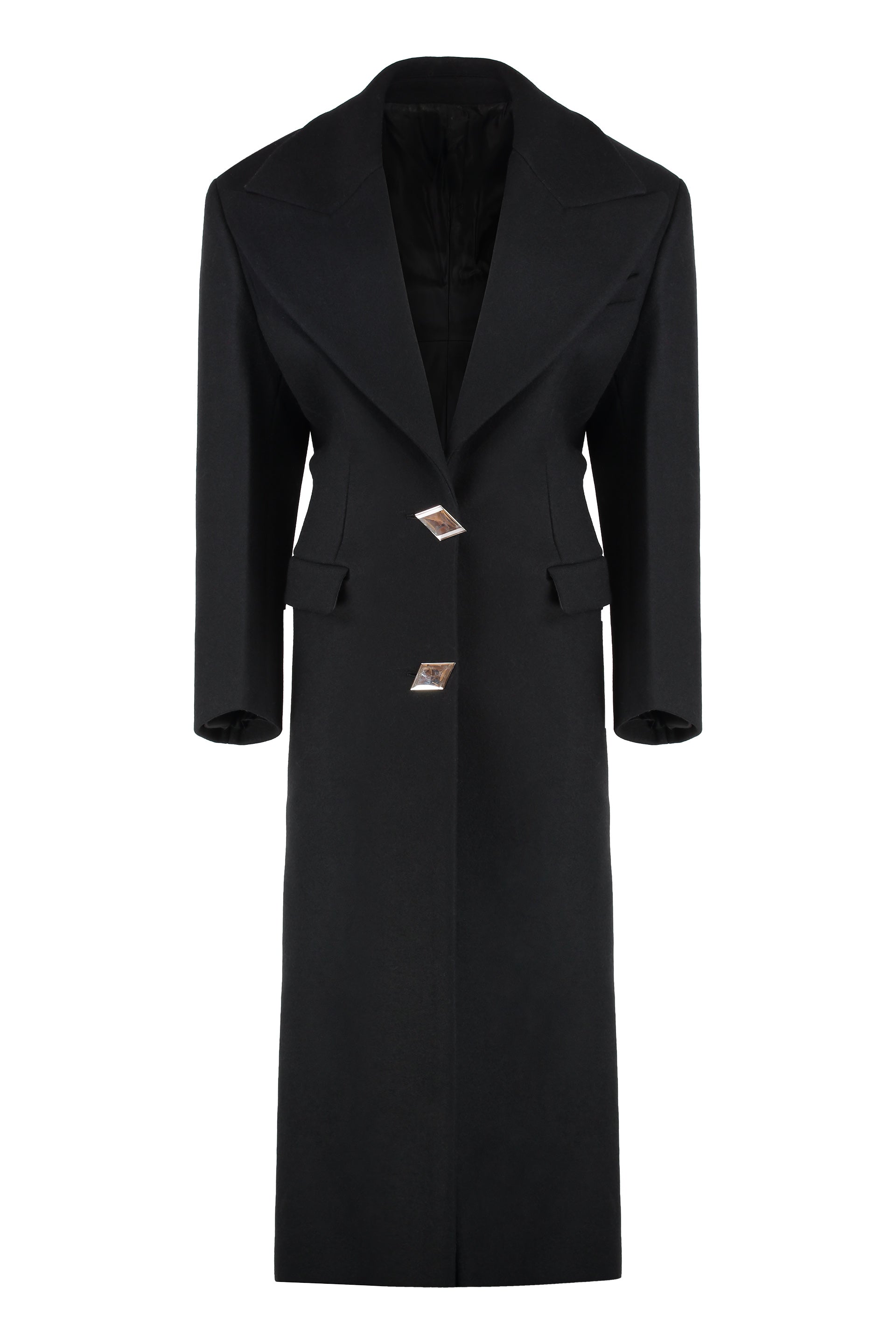 THE ATTICO Long Virgin Wool Jacket