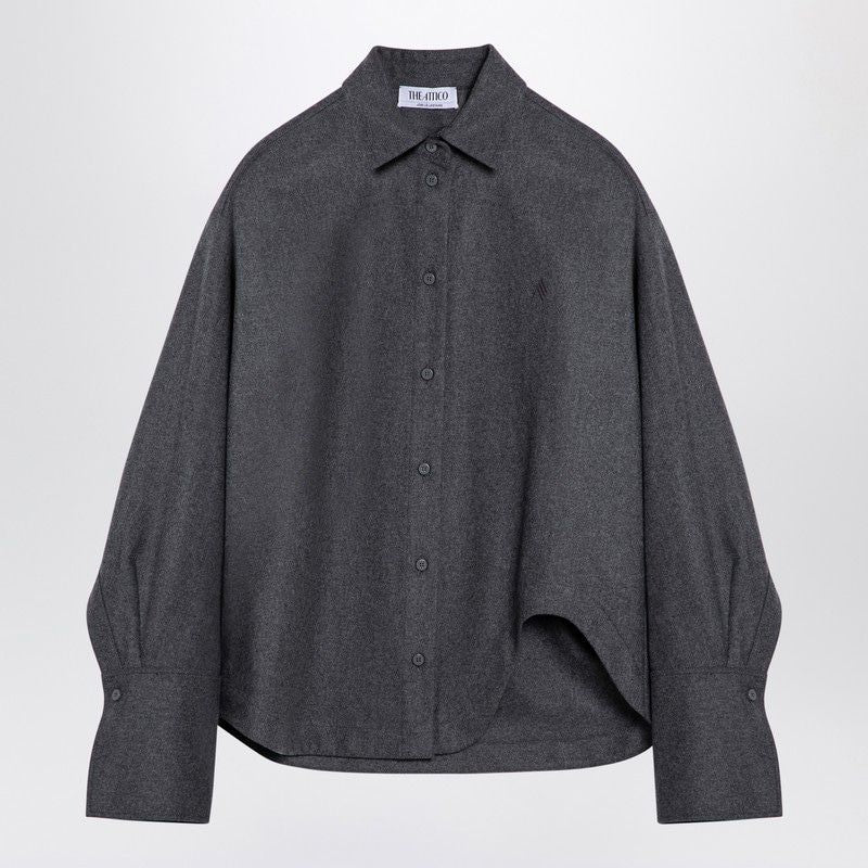THE ATTICO Wool Blend Eliza Shirt for Women - FW24
