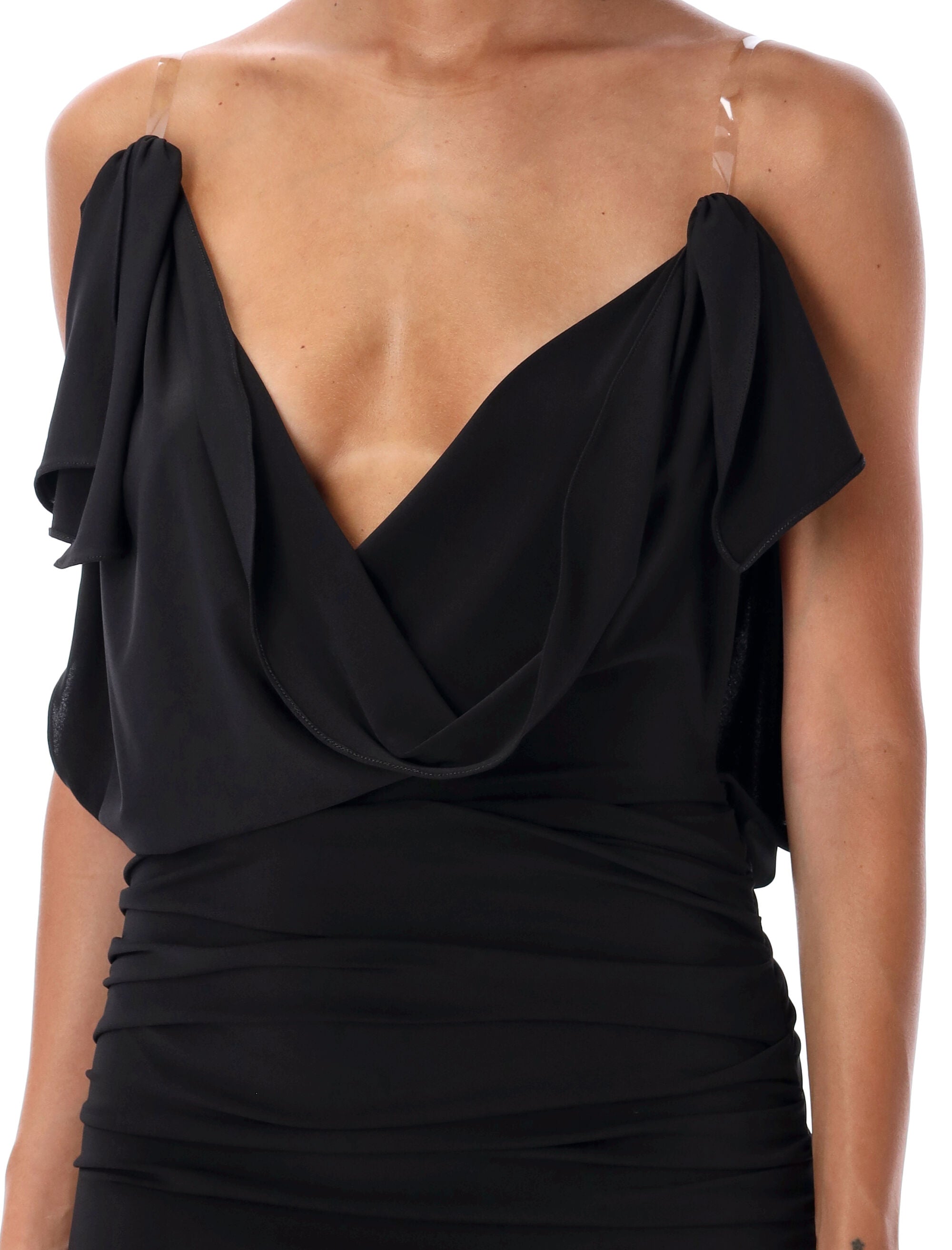 THE ATTICO Slim Fit Floor-Length Dress T-Shirt