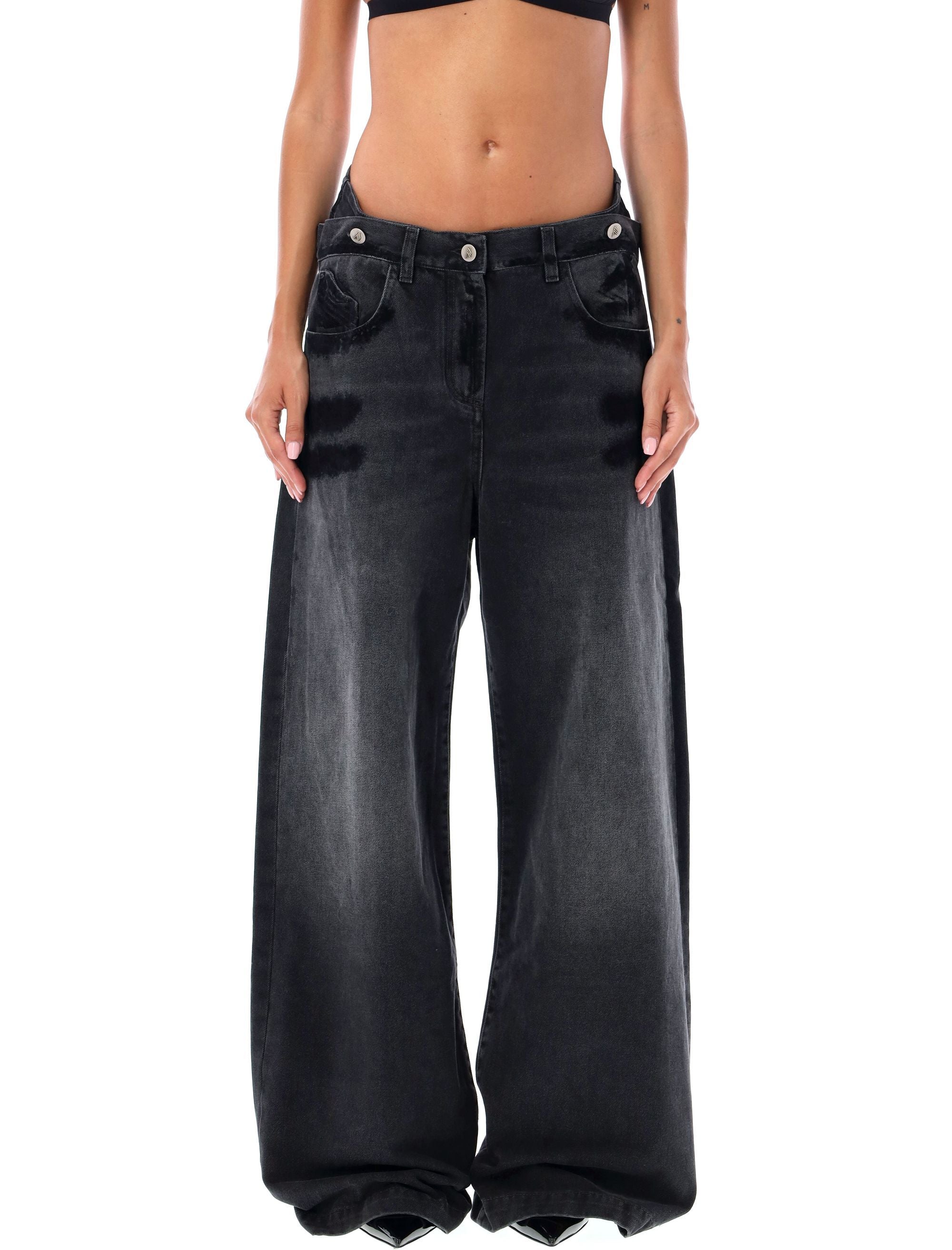 THE ATTICO Chic Long Denim Trousers for Women - FW24 Collection