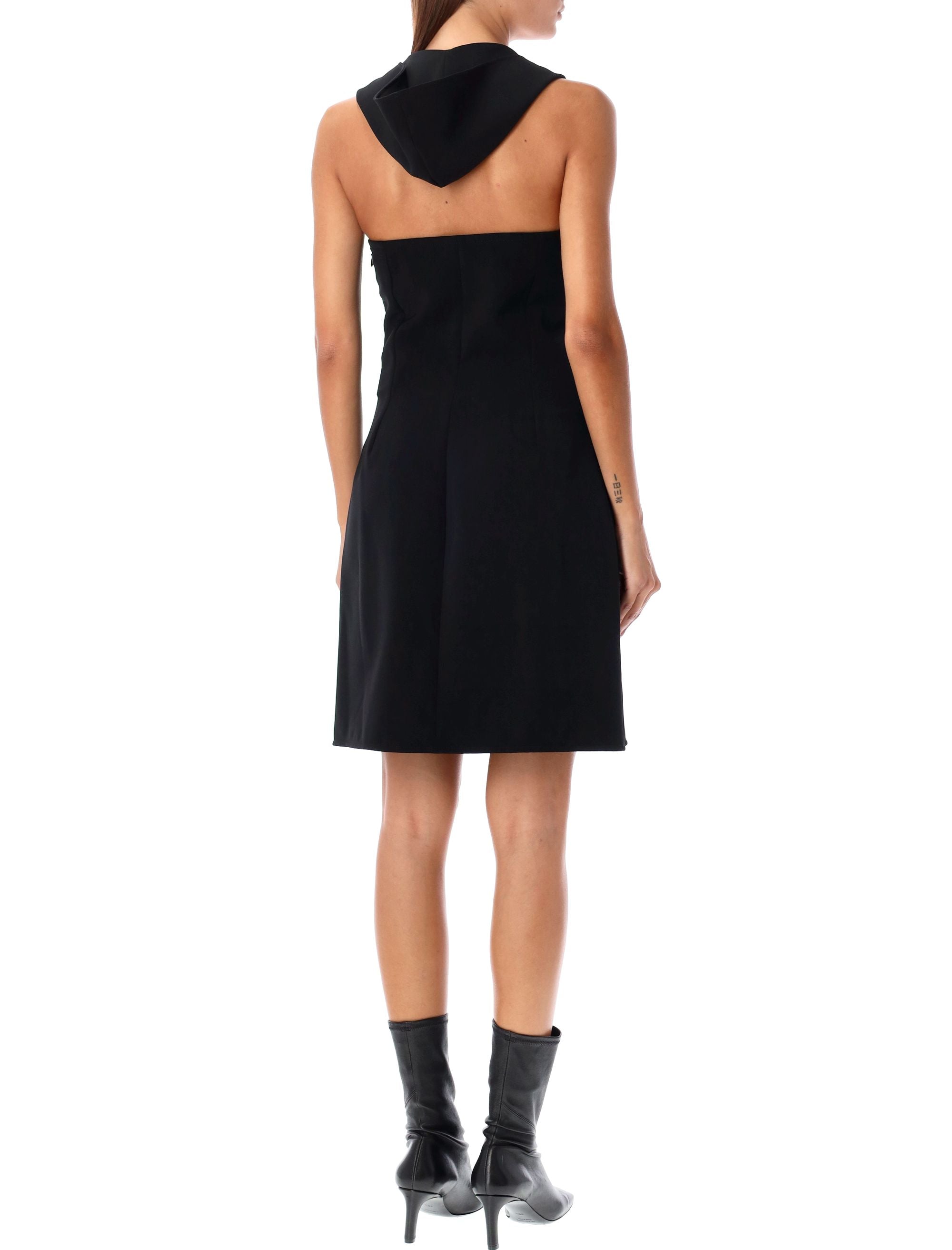 COURREGÈS Sleek Hooded Mini Dress