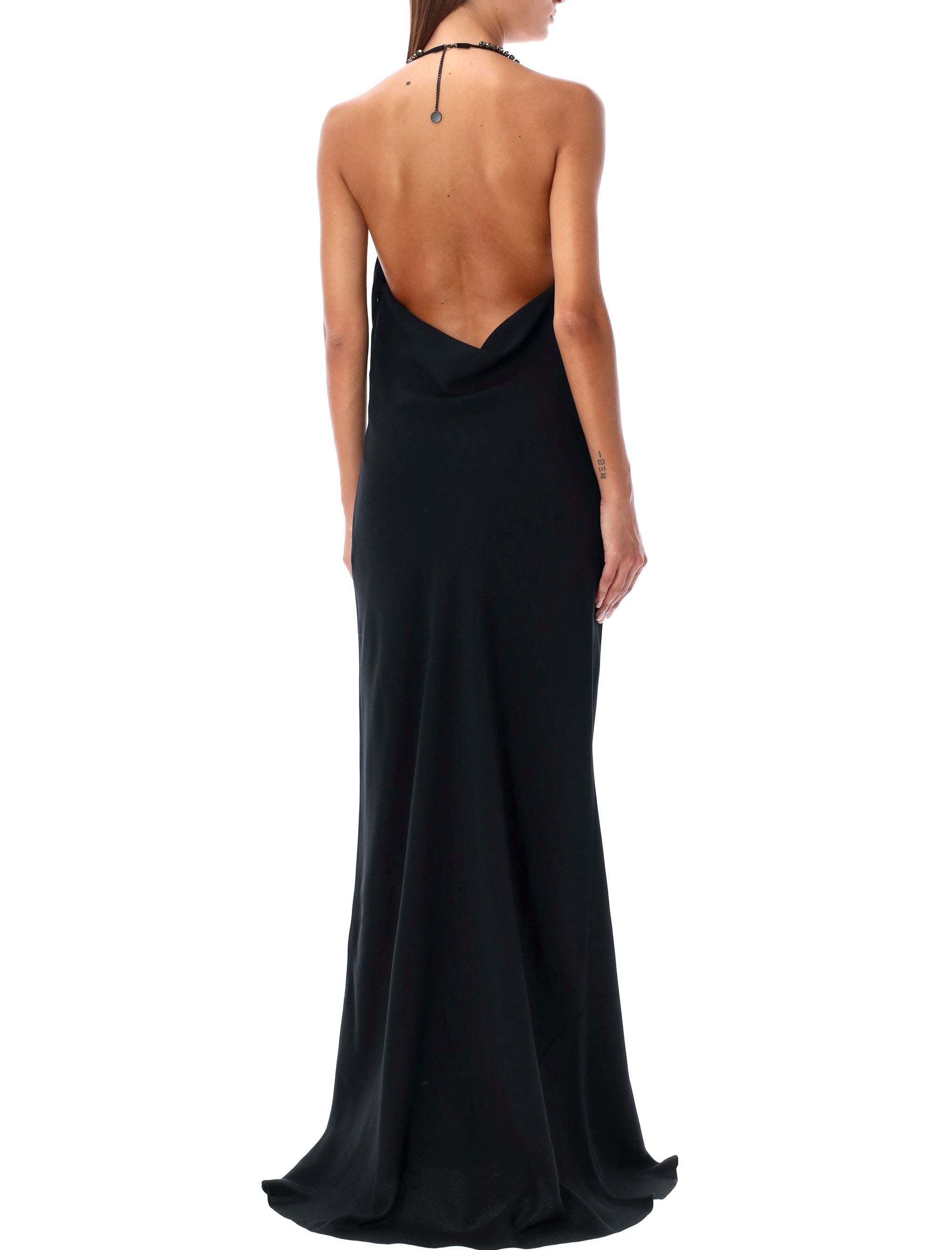 STELLA MCCARTNEY Crystal Straps Floor-Length Dress - Size 40