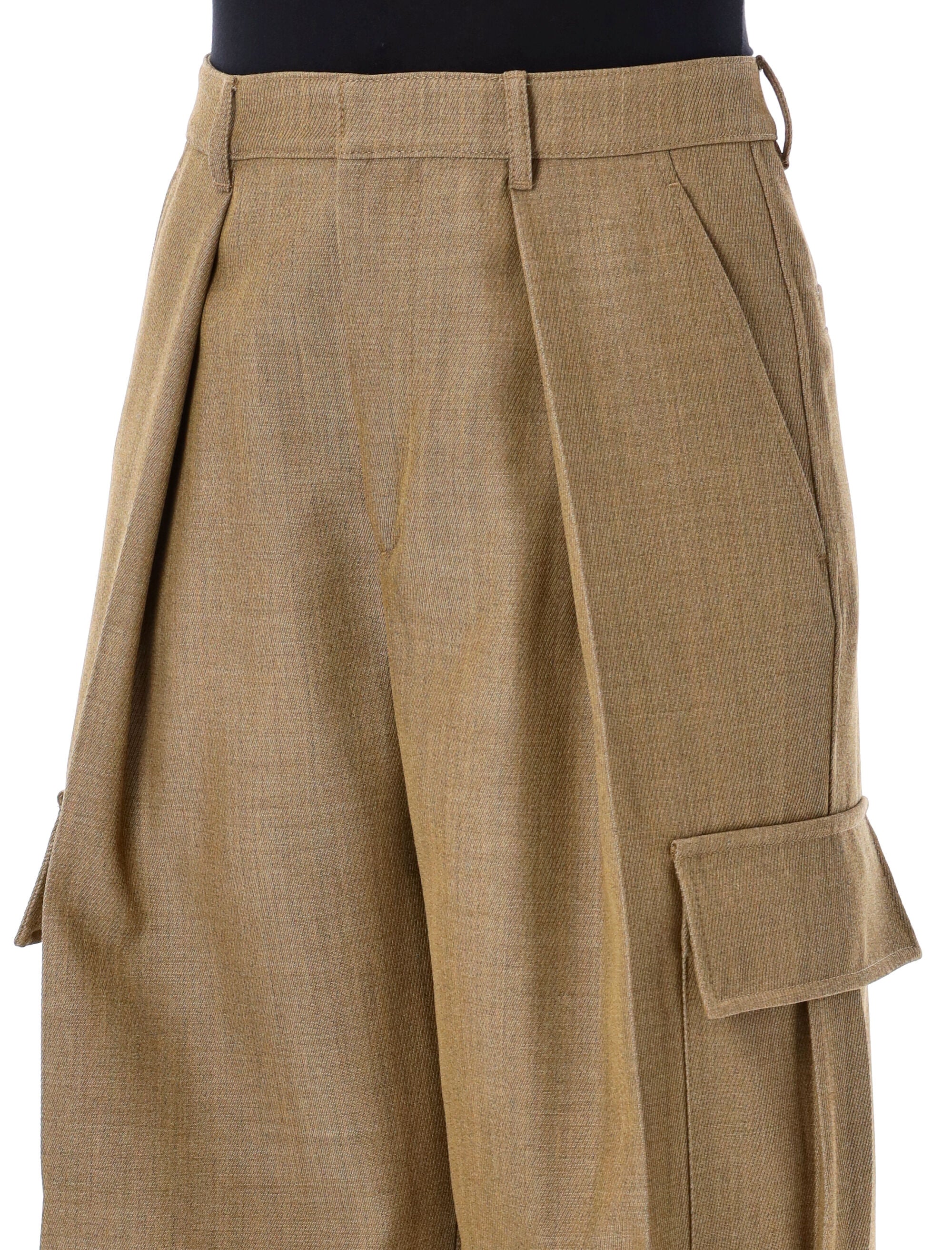 BURBERRY Wide-Leg Wool Blend Pants - Size 8