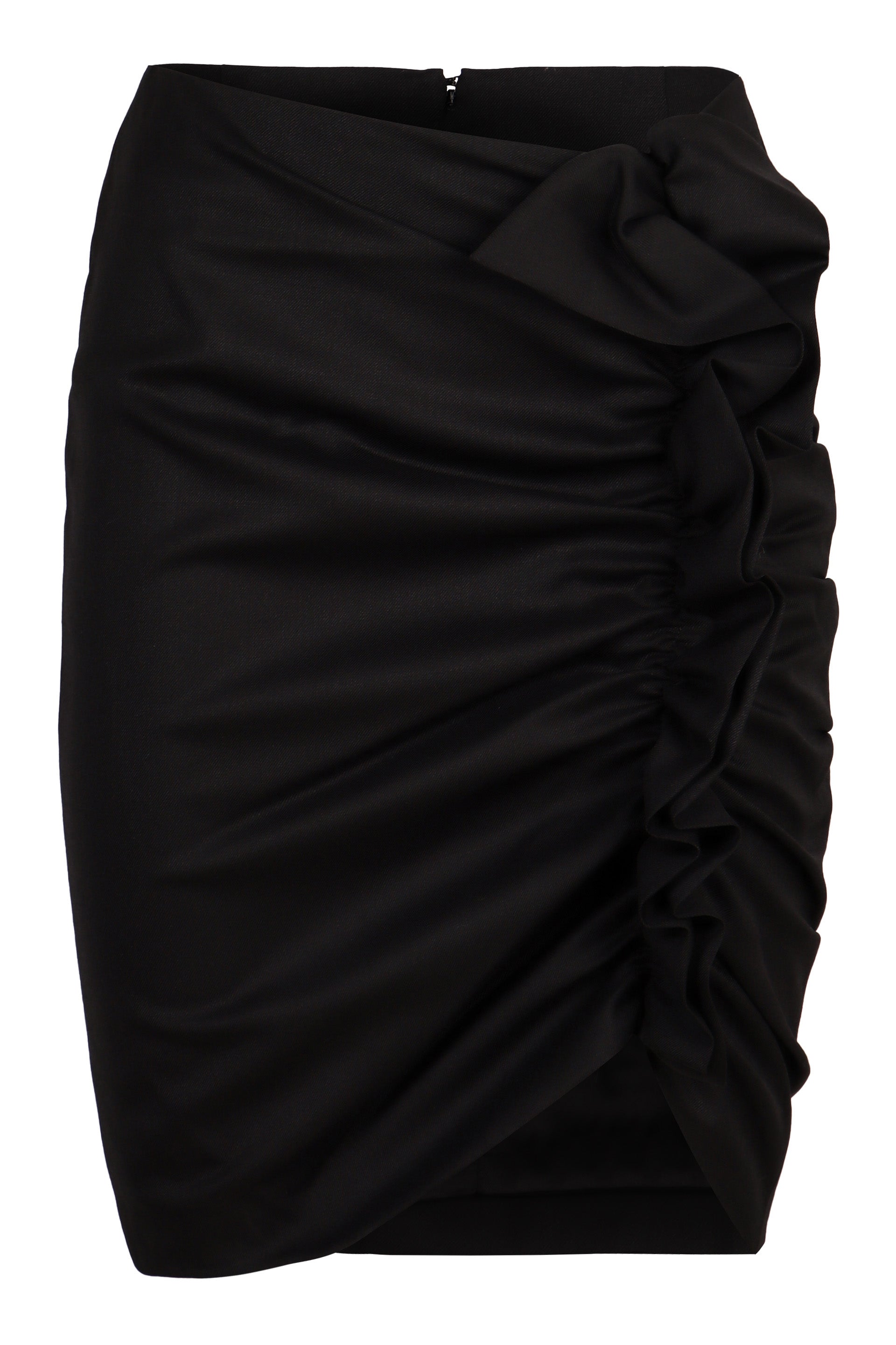 NINA RICCI Sleek Midi Skirt with Drape - Size 36