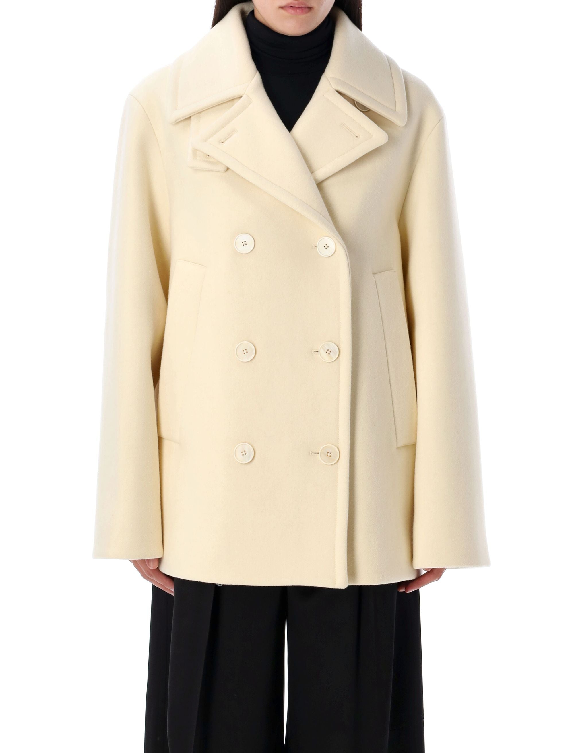 JIL SANDER Women's Double-Breasted Wool Jacket - Size S