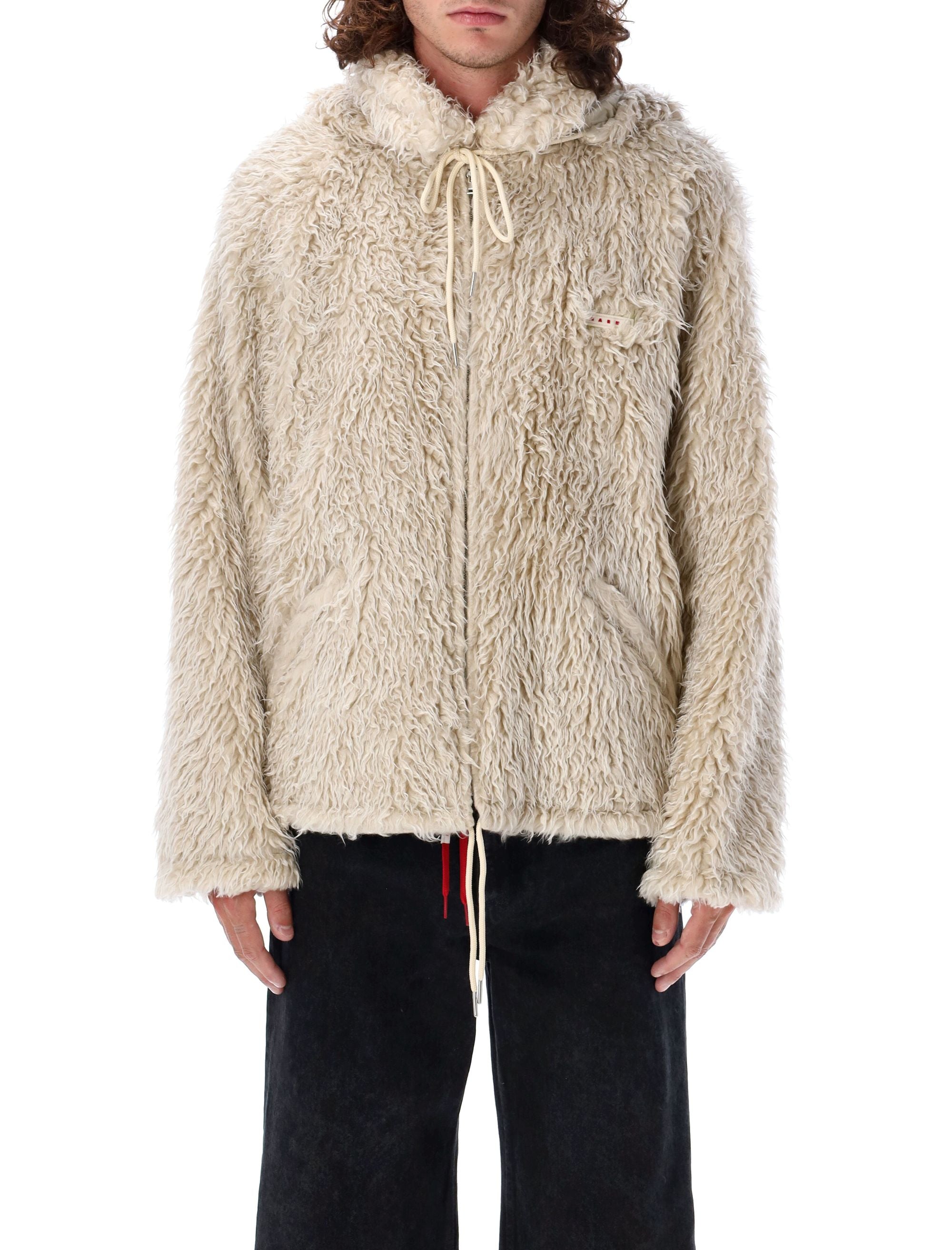 MARNI Relaxed Fit Teddy Jacket - Size 50