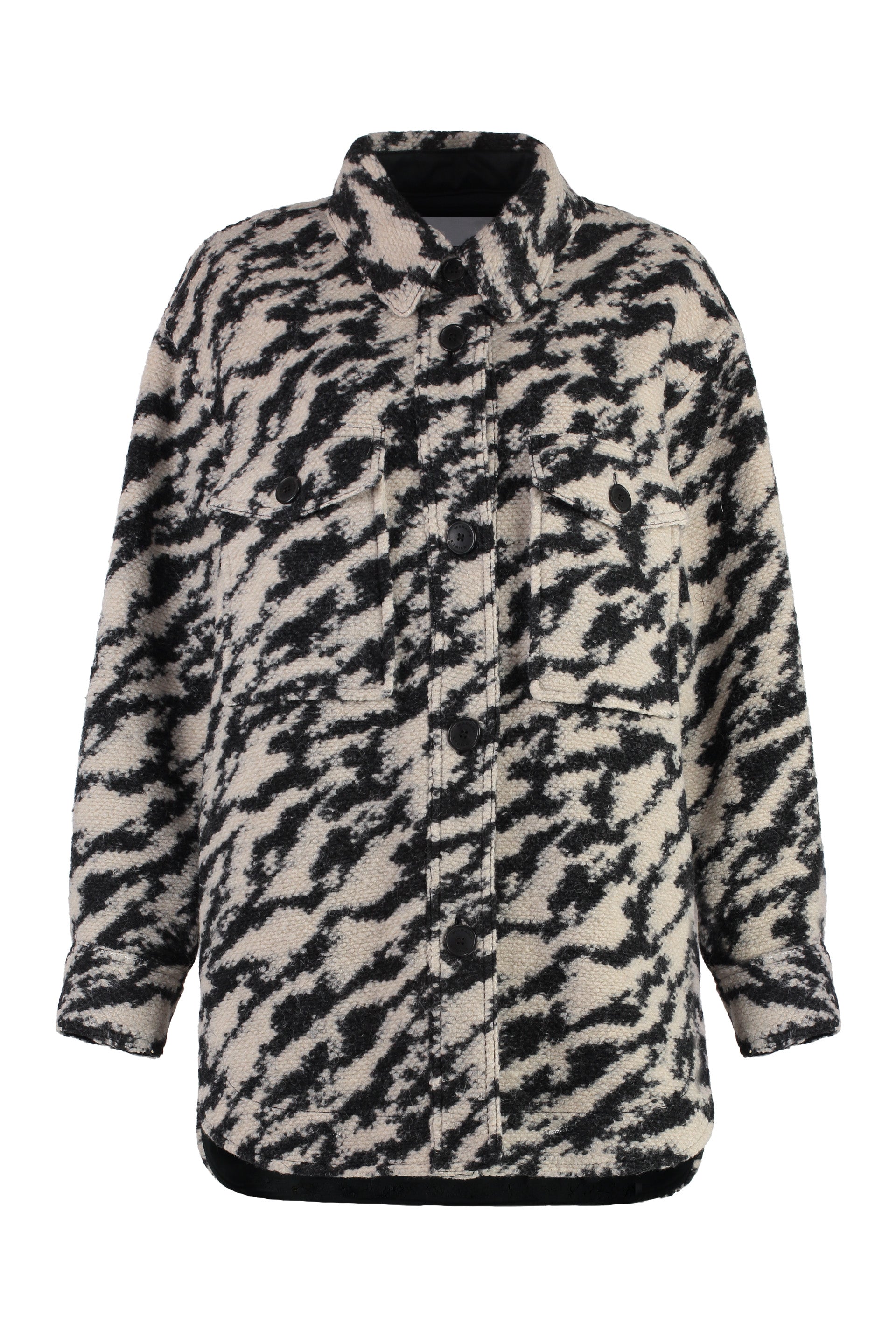 ISABEL MARANT ETOILE Wool Overshirt with Classic Collar for Women