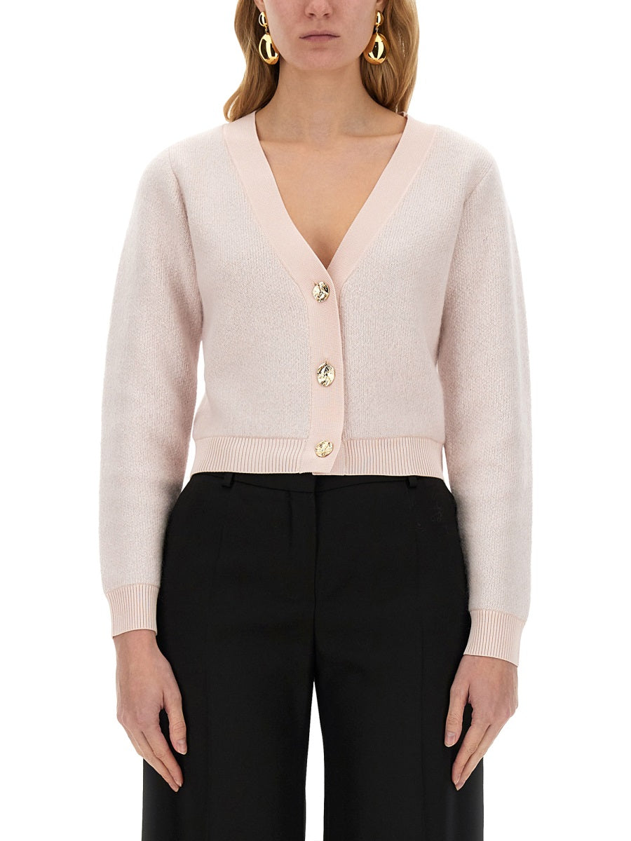 NINA RICCI Regular Fit Mohair Cardigan - Size S