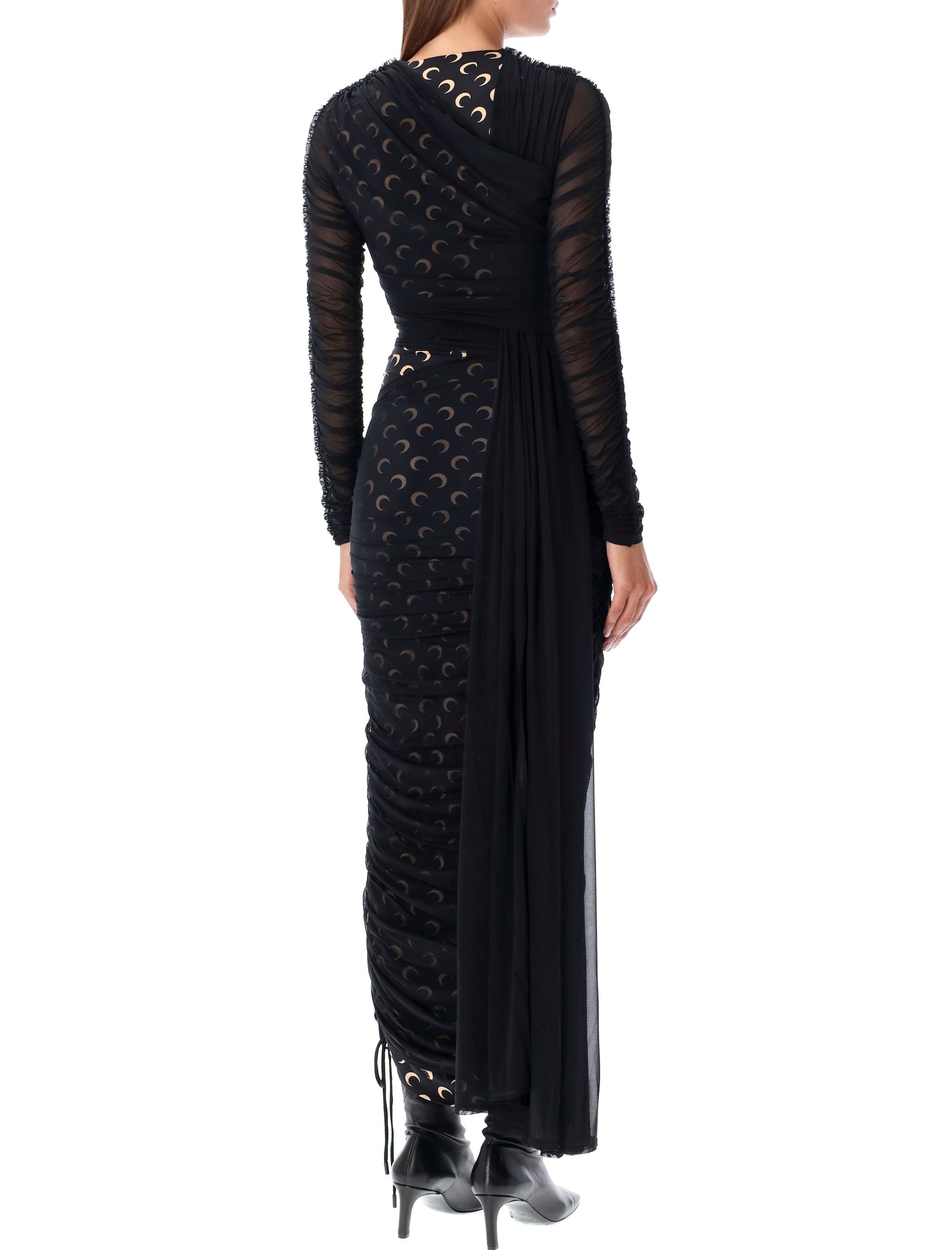 MARINE SERRE Draped Midi Dress - Size 36