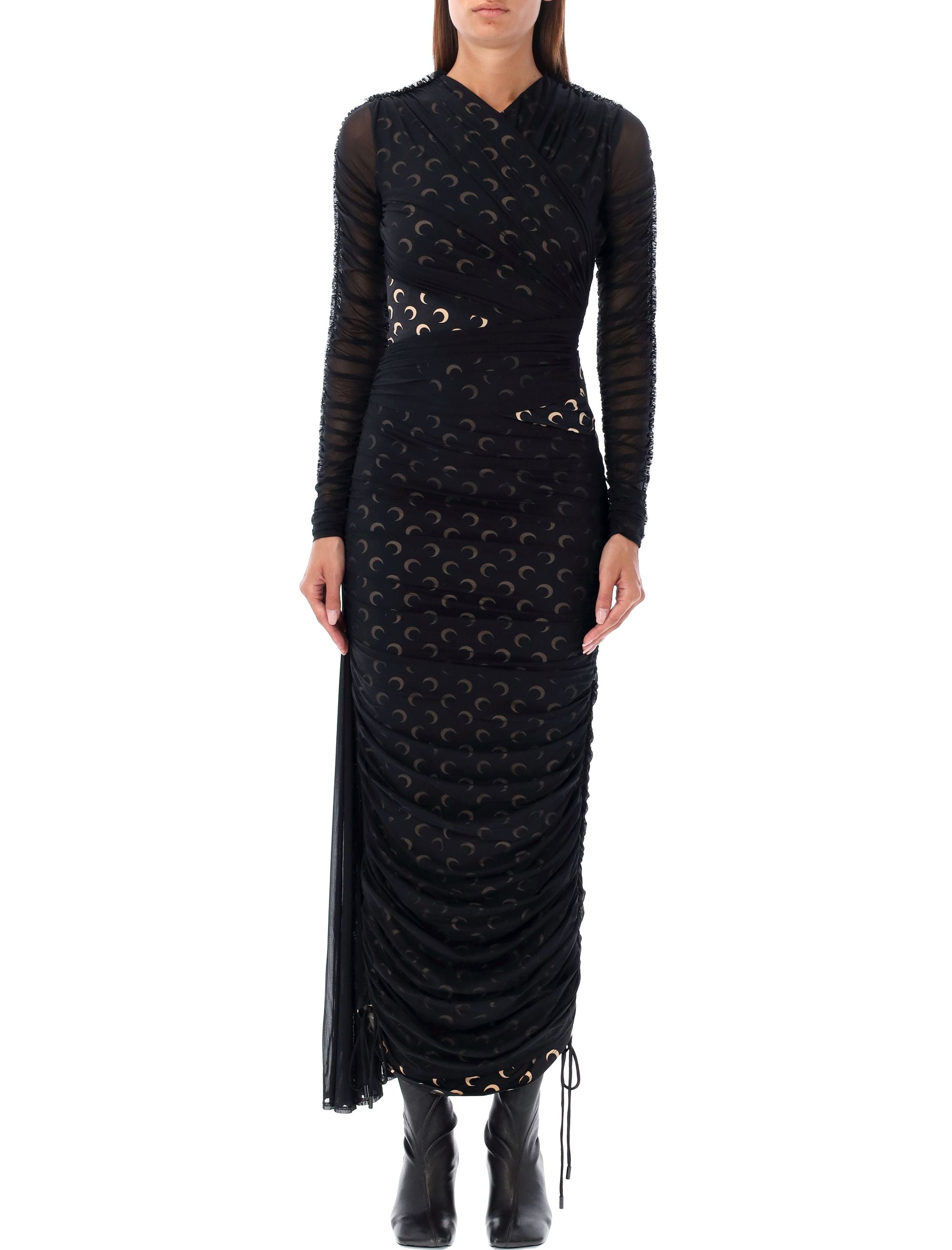 MARINE SERRE Draped Midi Dress - Size 36