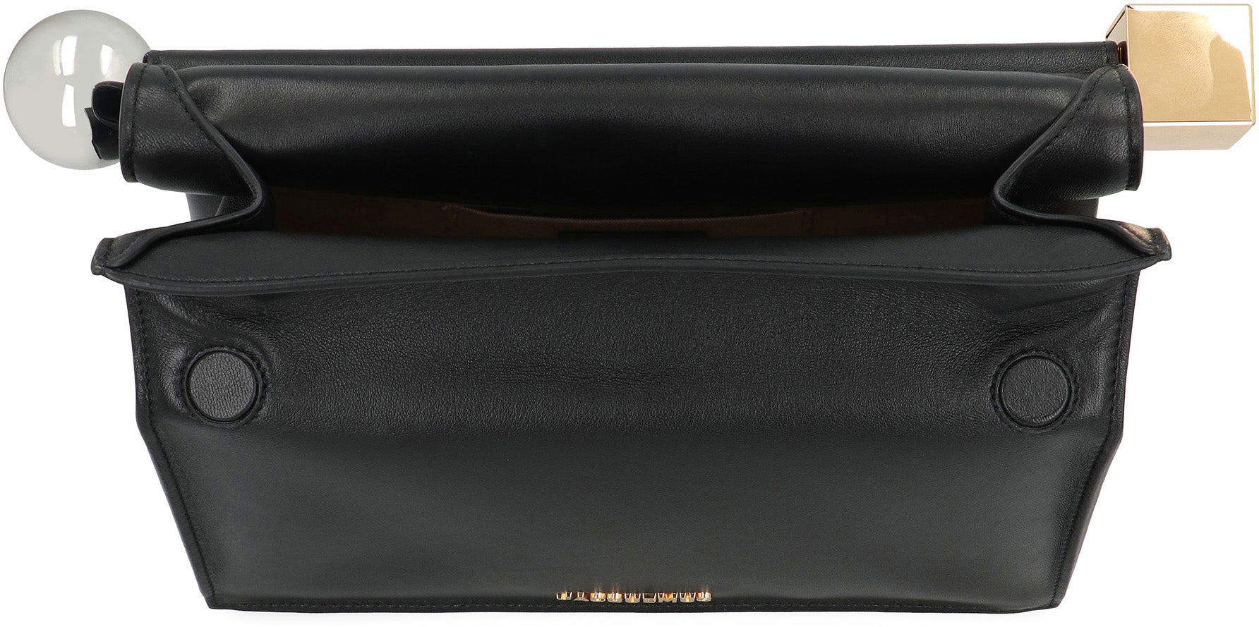 JACQUEMUS Mini Leather Clutch Bag with Magnetic Closure