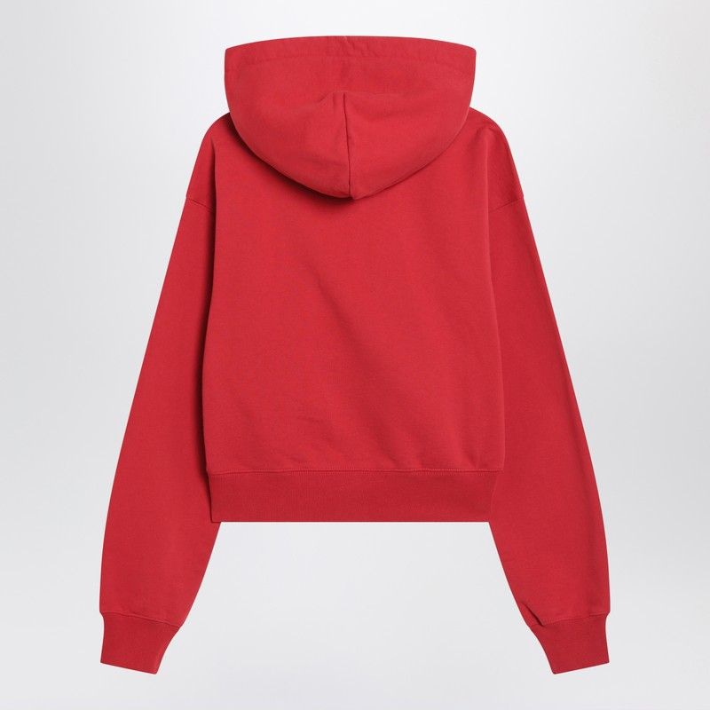 JACQUEMUS Cropped Hoodie with Logo Patch