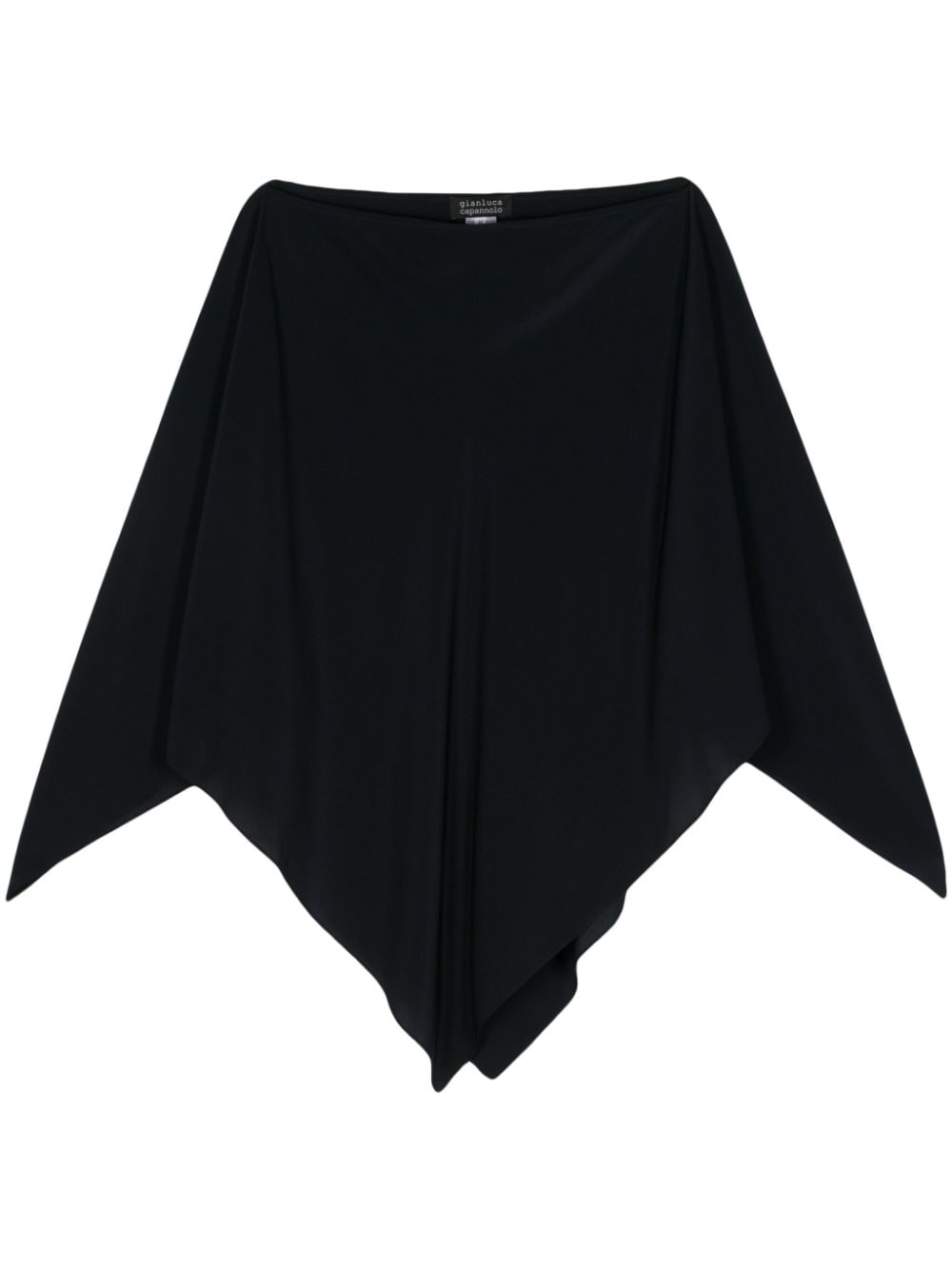 GIANLUCA CAPANNOLO Elegant Silk Cape with Asymmetric Hem for Women