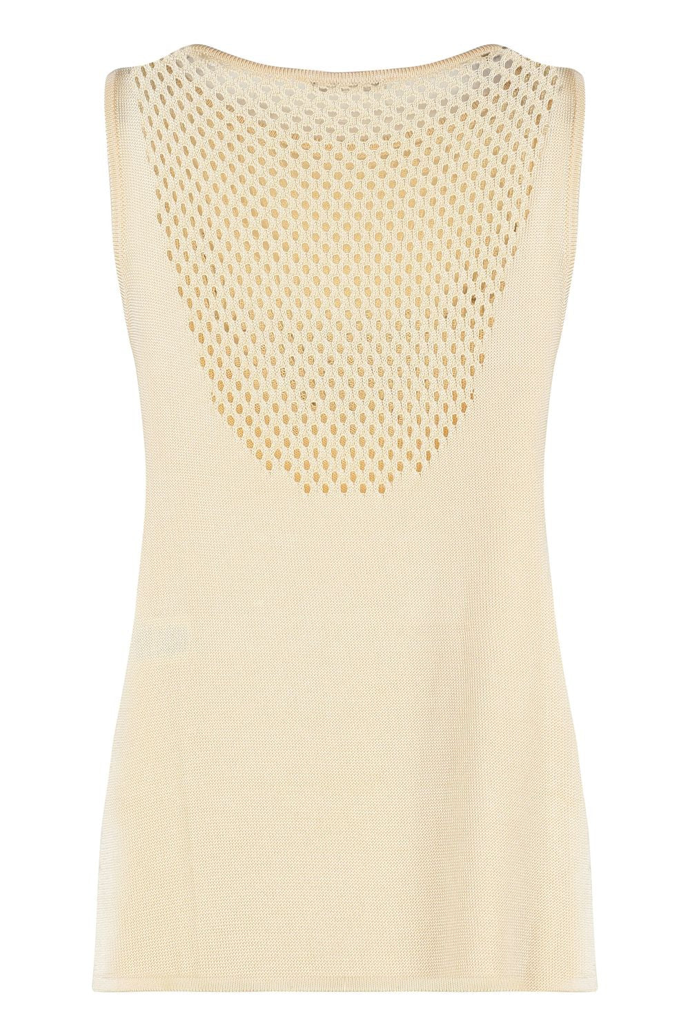 PACO RABANNE Knit Top with Metal Beads - Size M