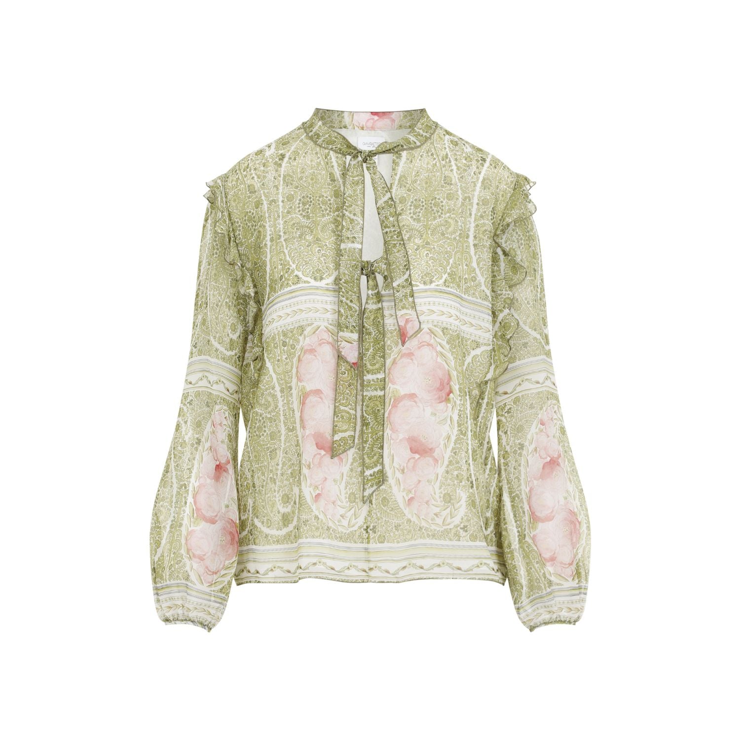 GIAMBATTISTA VALLI Printed Silk Blouse