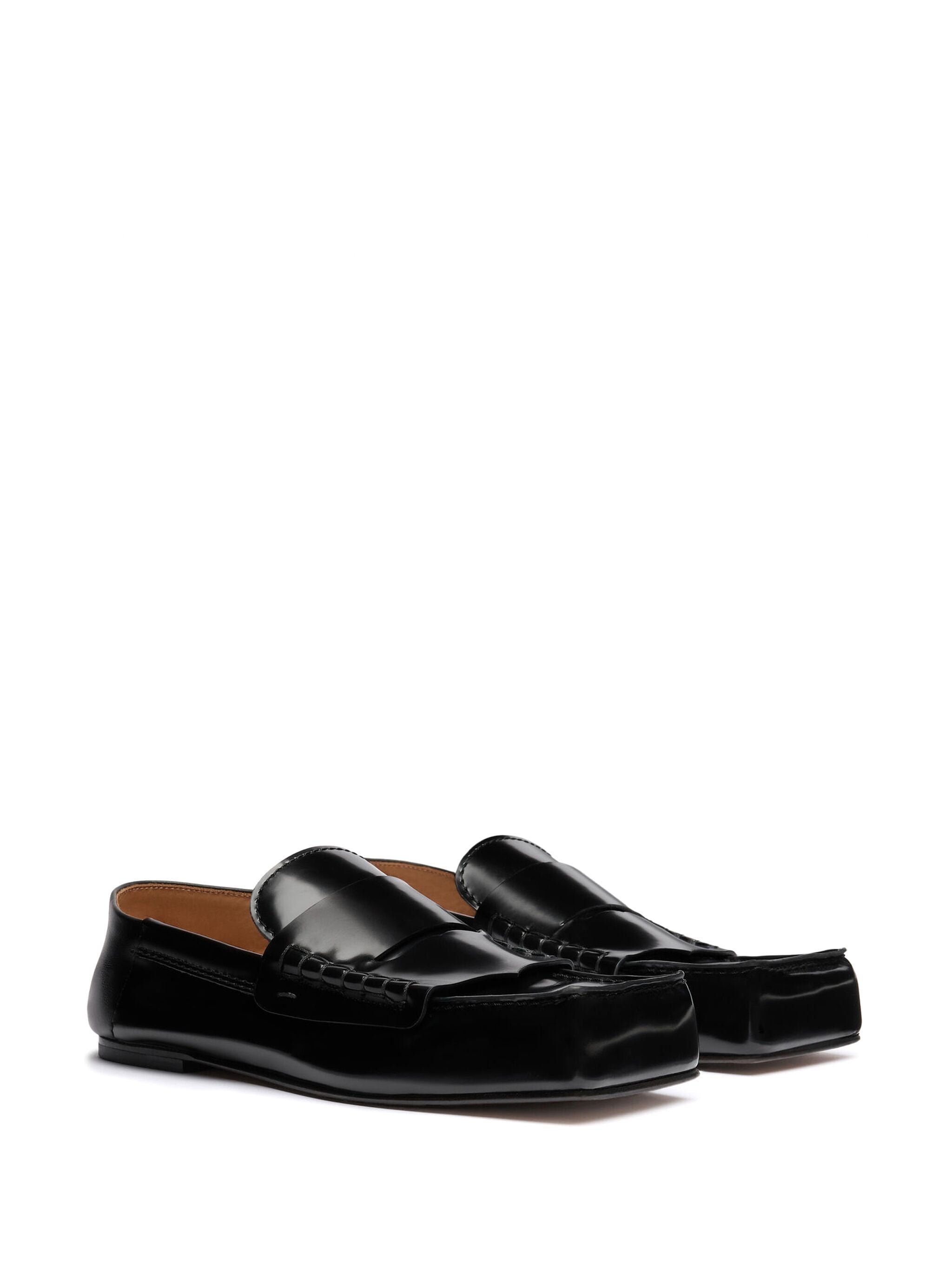 JACQUEMUS Square Toe Leather Moccasins for Men